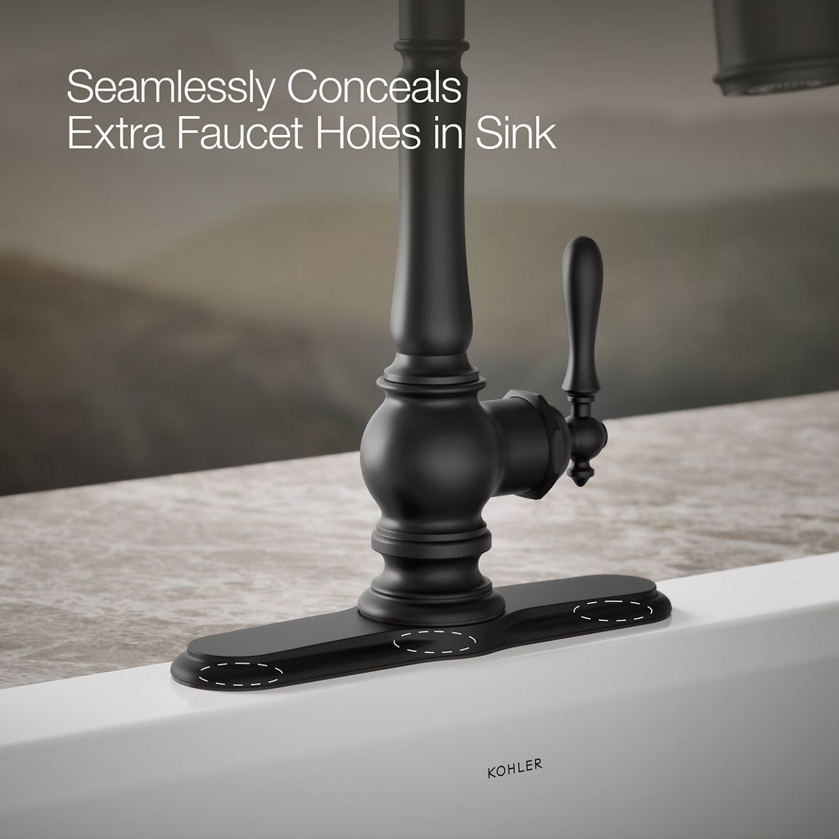 サスケ（5） 3-Hole Kitchen Faucet Escutcheon | K-99272 | KOHLER