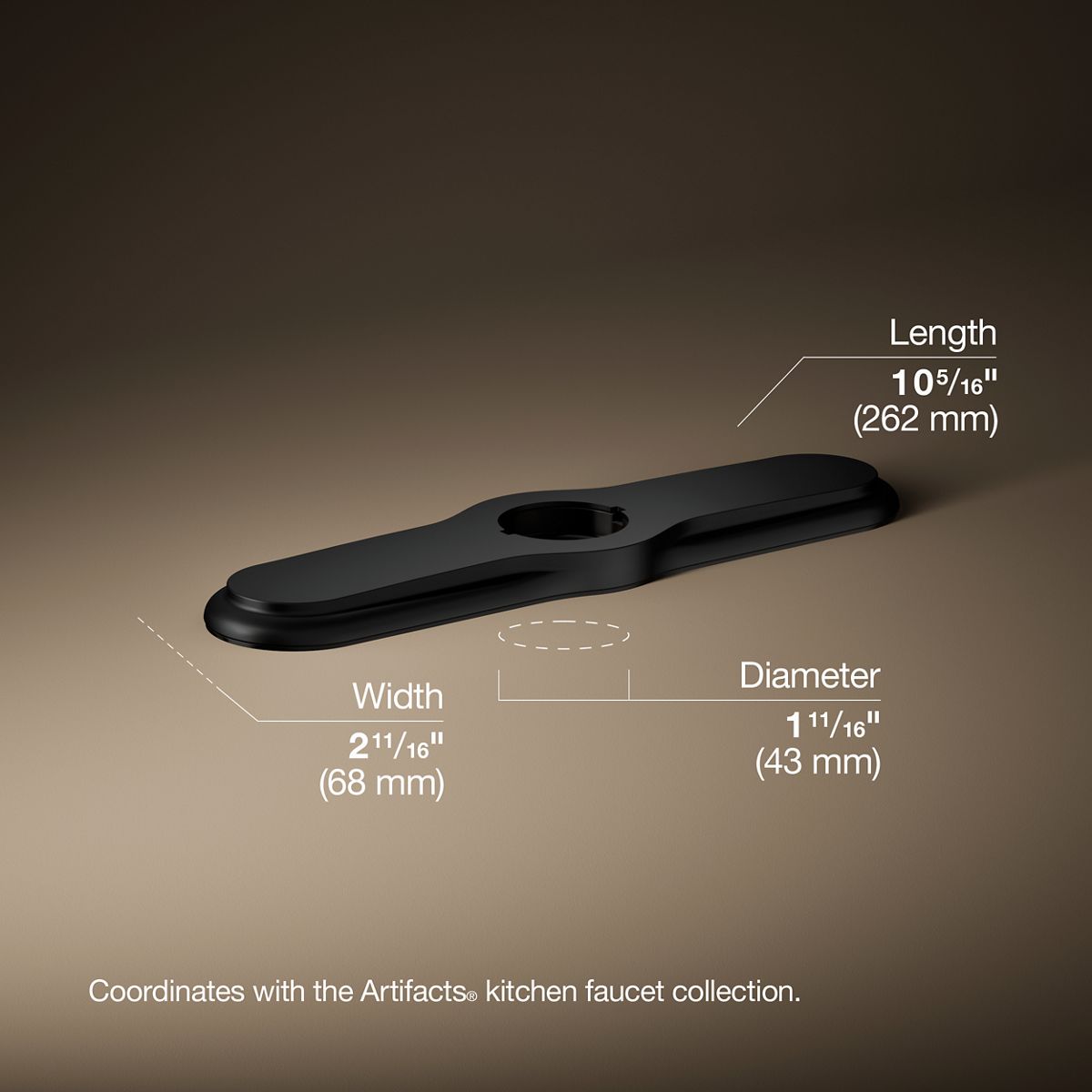 【rrkページ】 3-Hole Kitchen Faucet Escutcheon | K-99272 | KOHLER