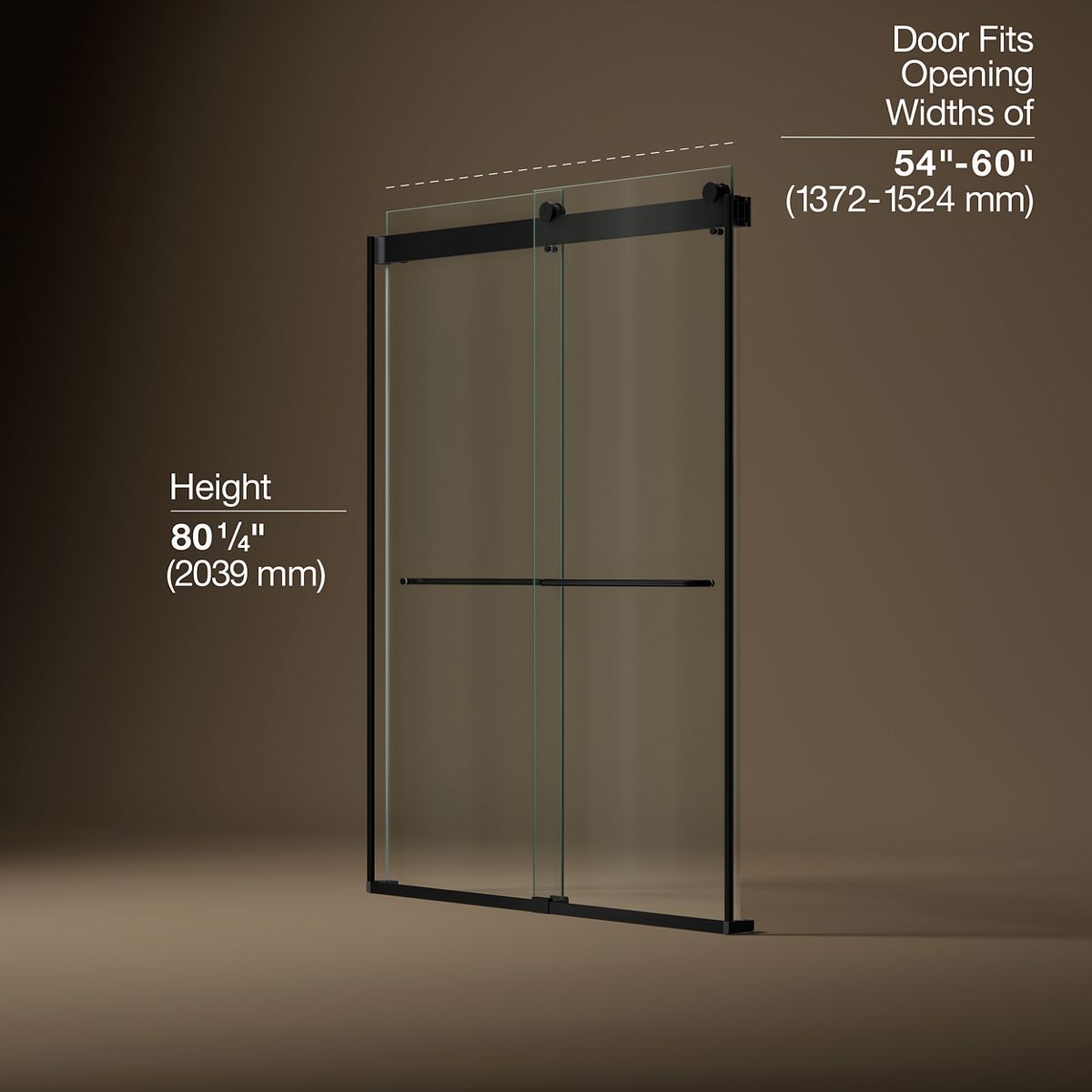 3/4 view of product with dimensions