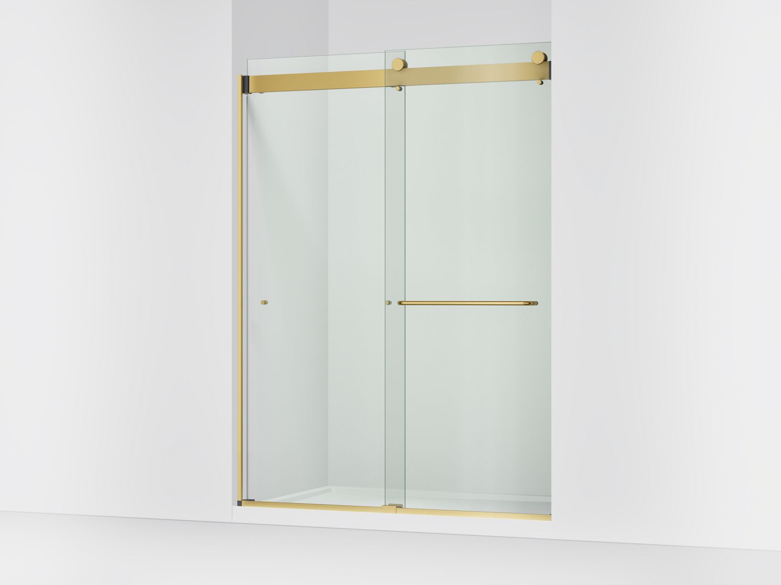Stoneridge™ 54"-60" W x 80-1/4" H bypass shower door with 3/8"-thick Crystal Clear glass