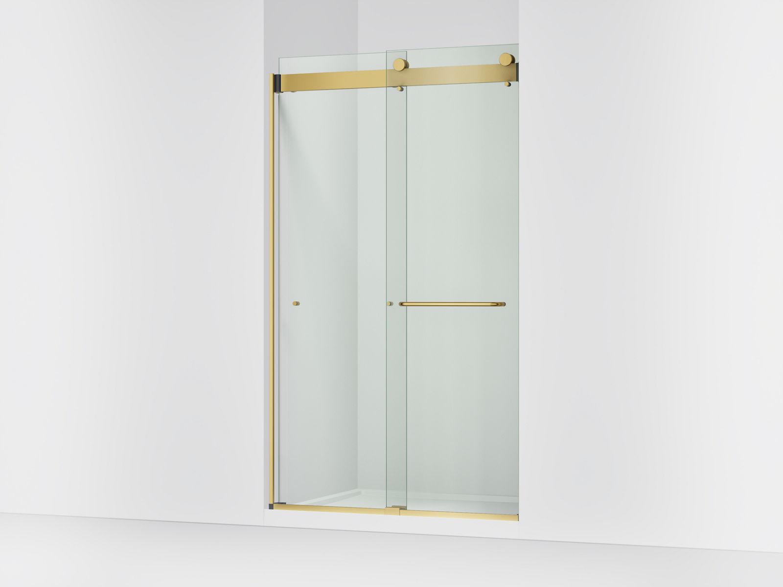 Stoneridge™ 44"-48" W x 80-1/4" H bypass shower door with 3/8"-thick Crystal Clear glass