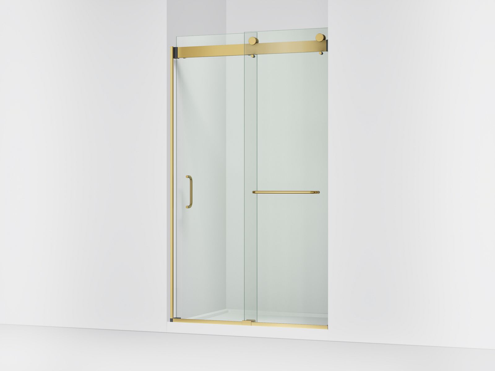 Stoneridge™ 44"-48" W x 80-1/4" H bypass shower door with 3/8"-thick Crystal Clear glass