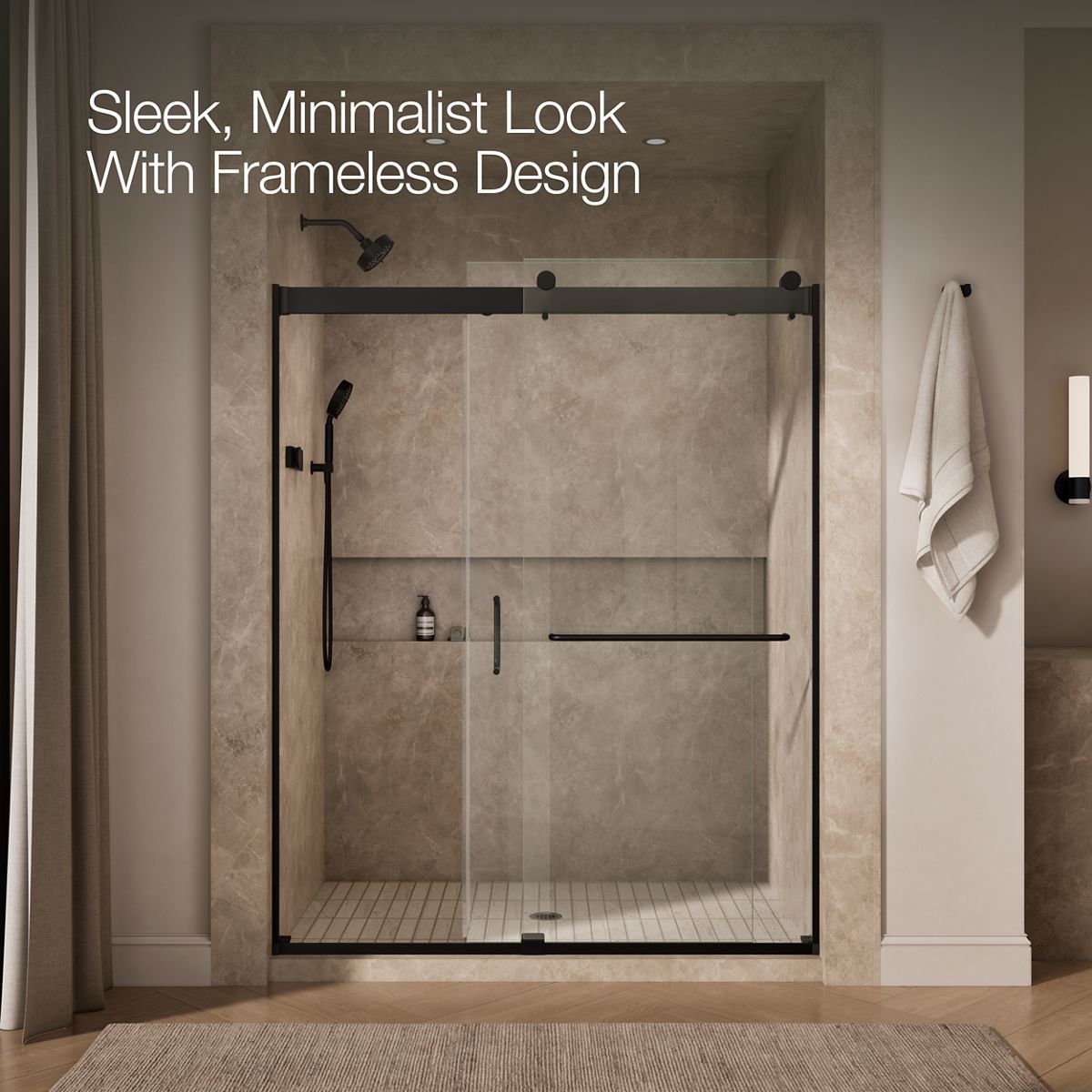 angled view, not straight-on, 1-point perspective, product in use