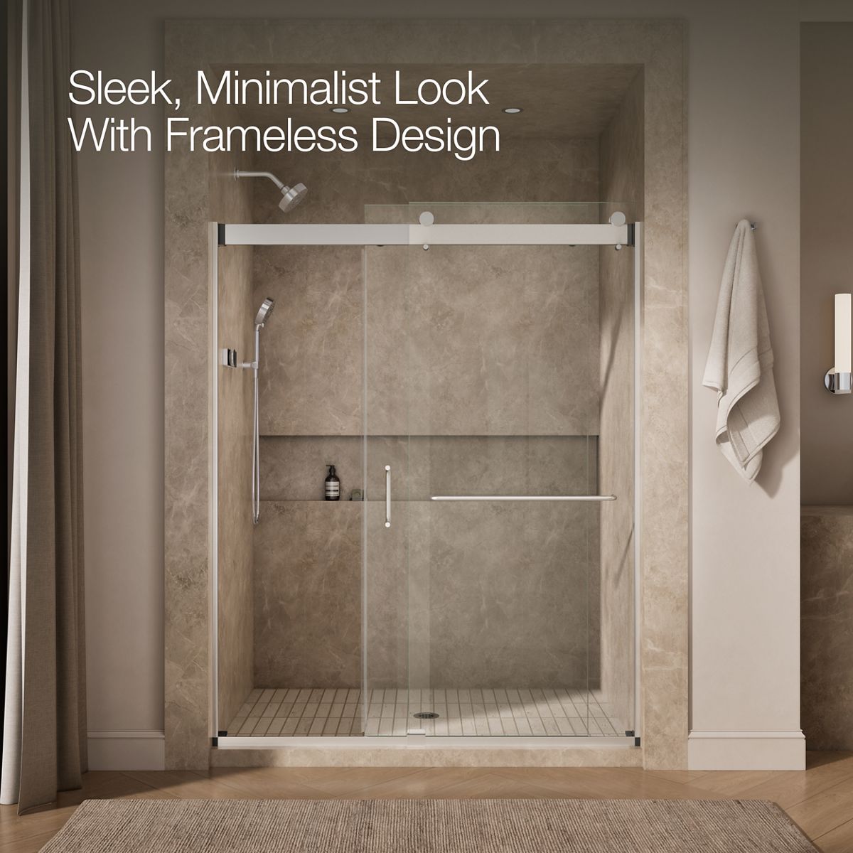 angled view, not straight-on, 1-point perspective, product in use