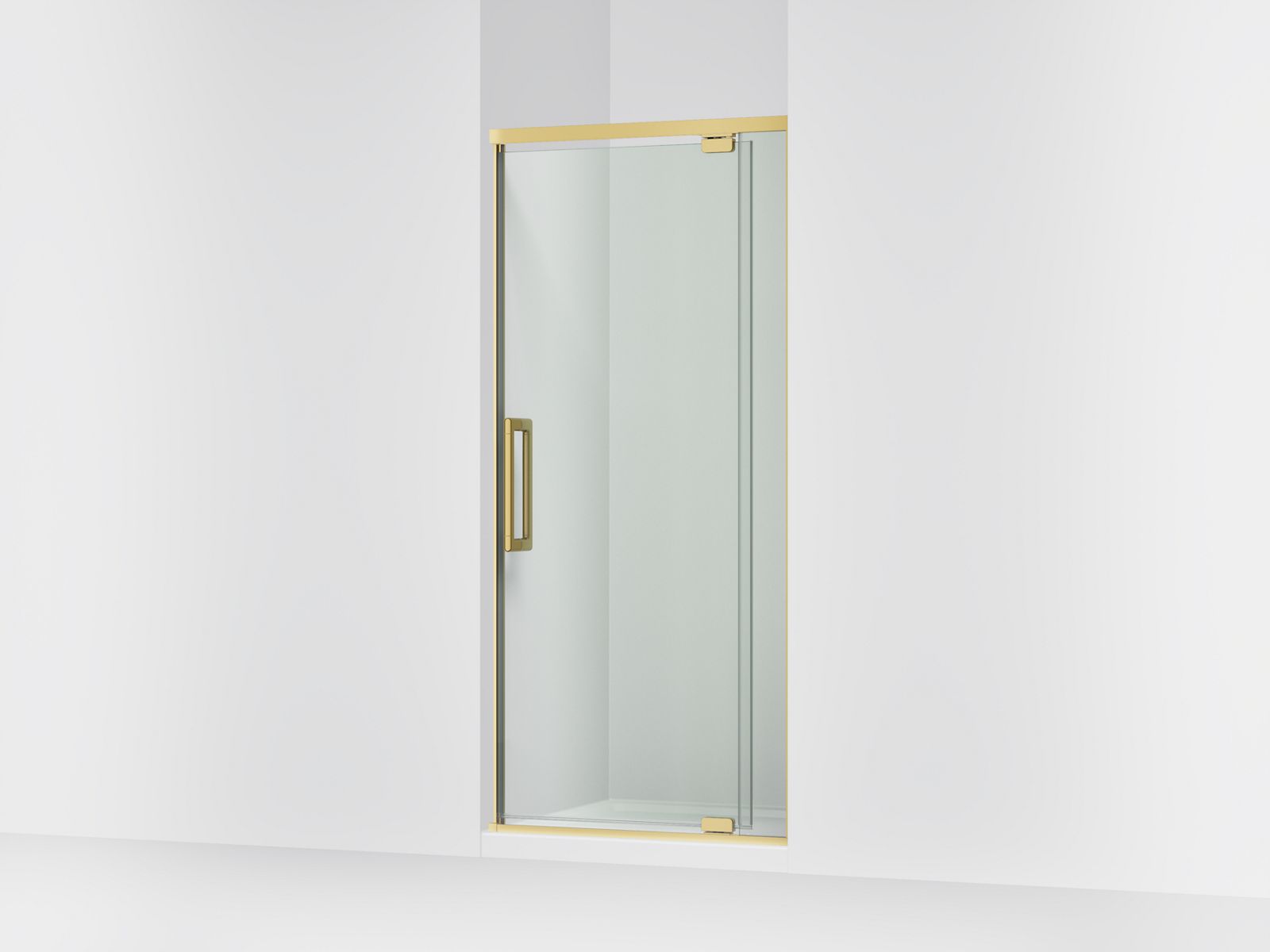 Statement™ 32"-36" W x 76" H pivot shower door with 5/16"-thick Crystal Clear glass