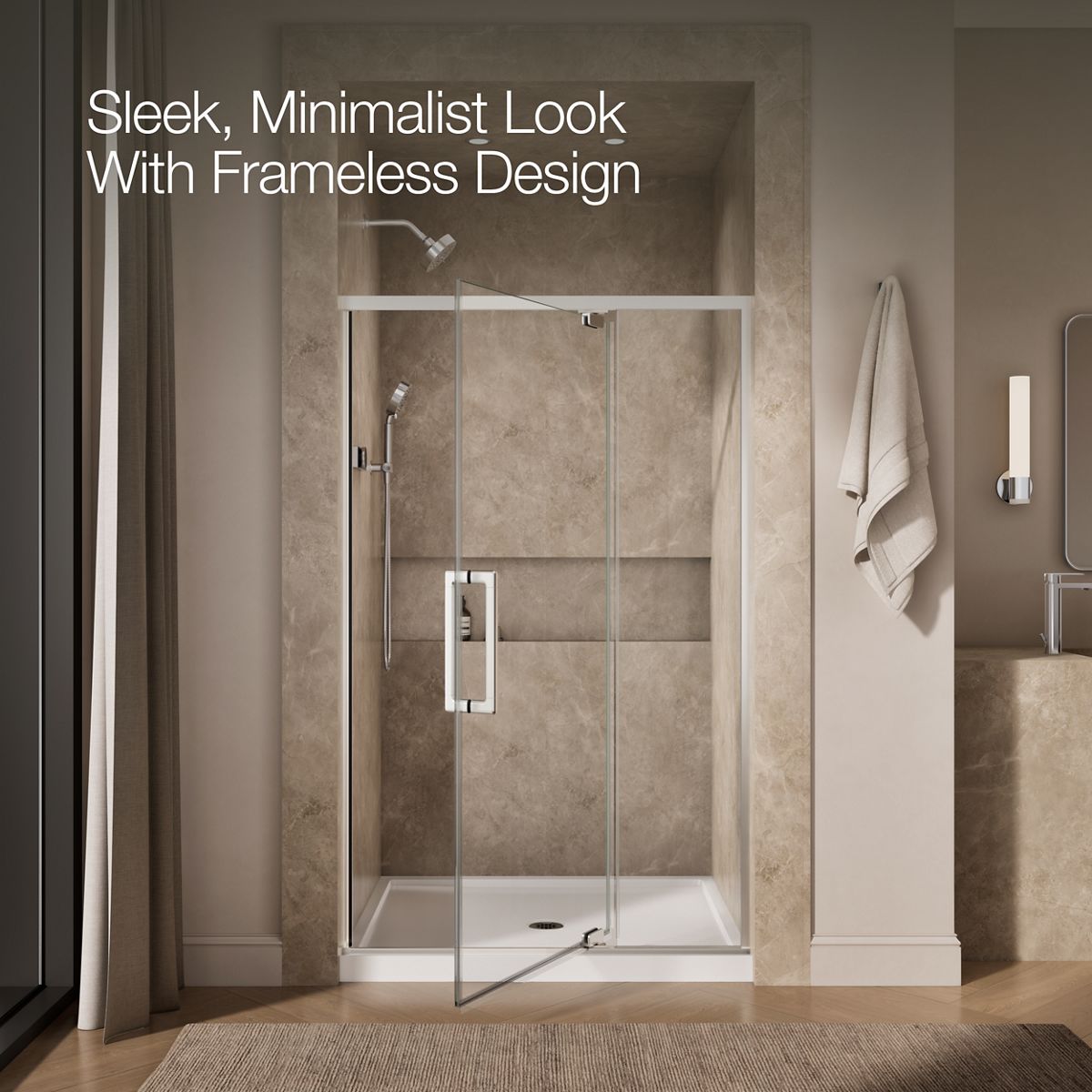angled view, not straight-on, 1-point perspective, product in use