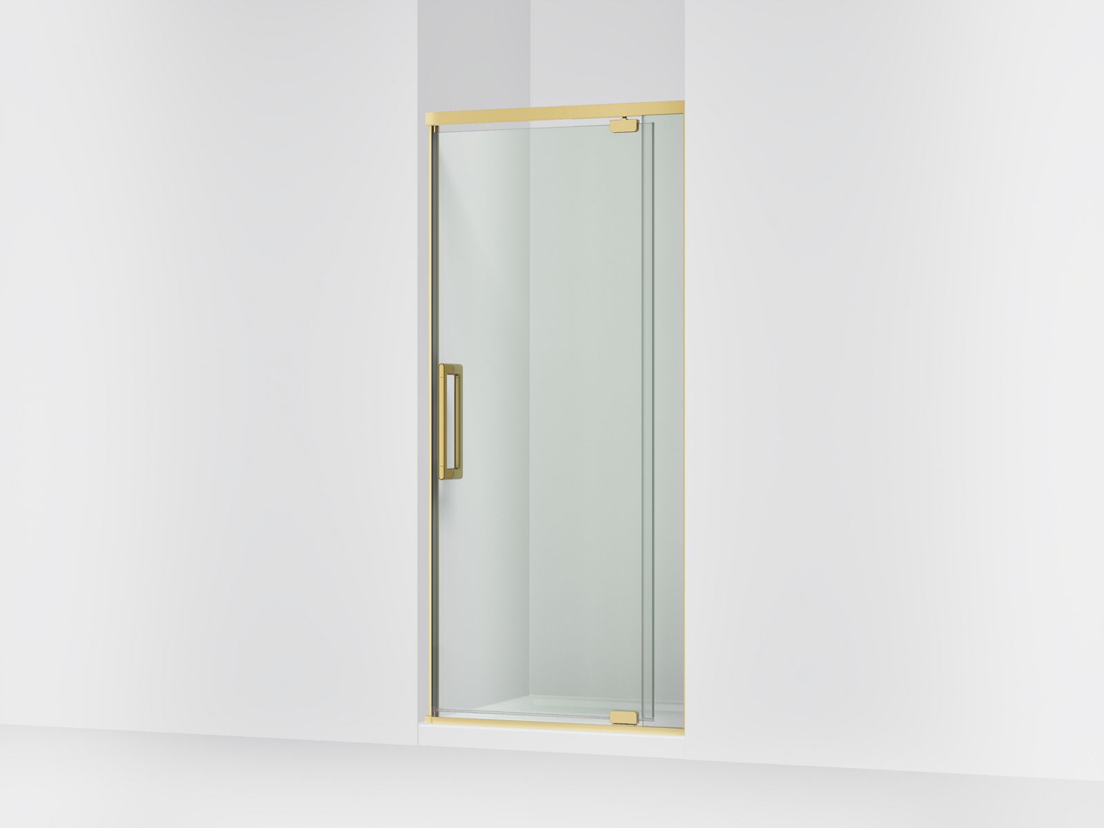 Statement™ 32"-36" W x 76" H pivot shower door with 5/16"-thick Crystal Clear glass