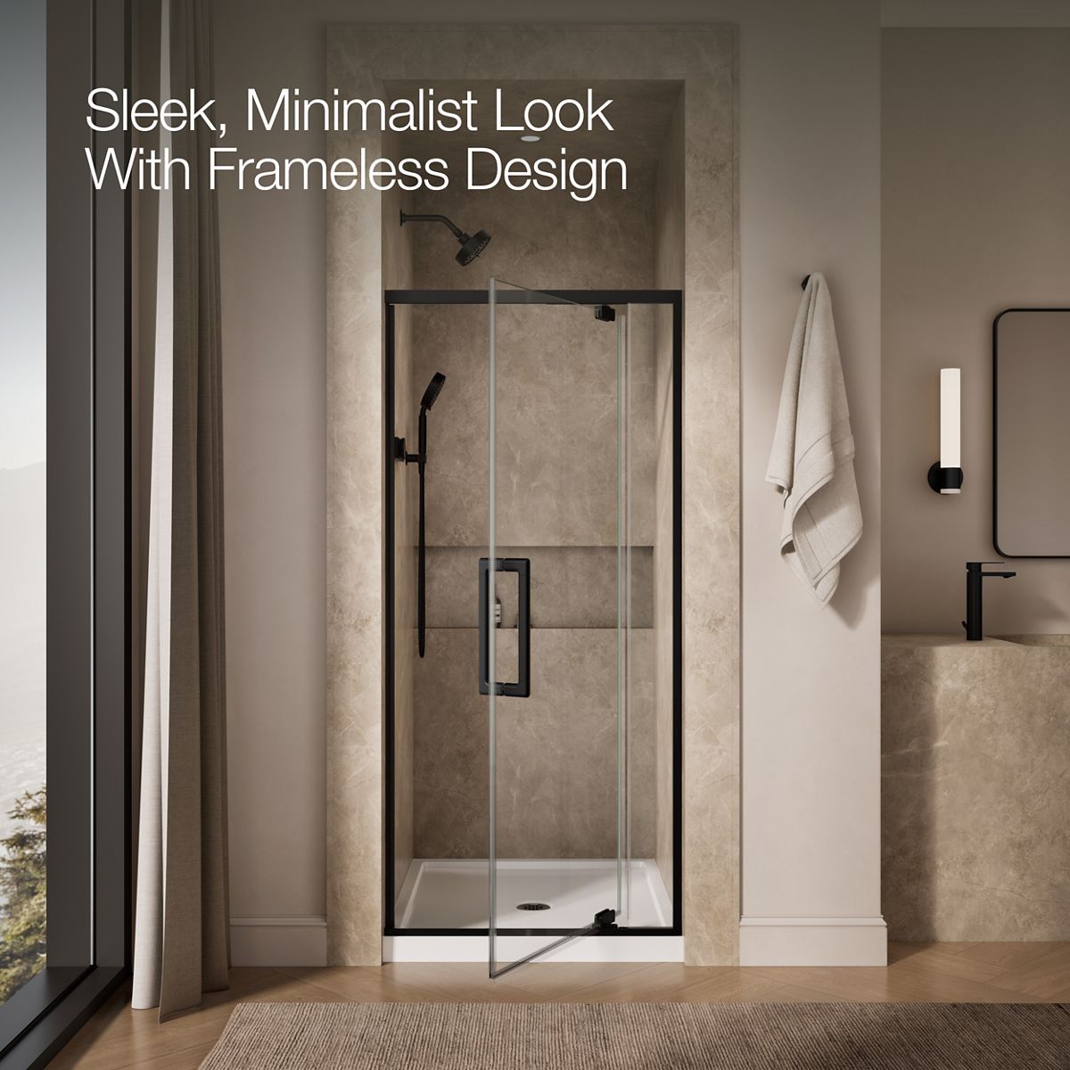 angled view, not straight-on, 1-point perspective, product in use