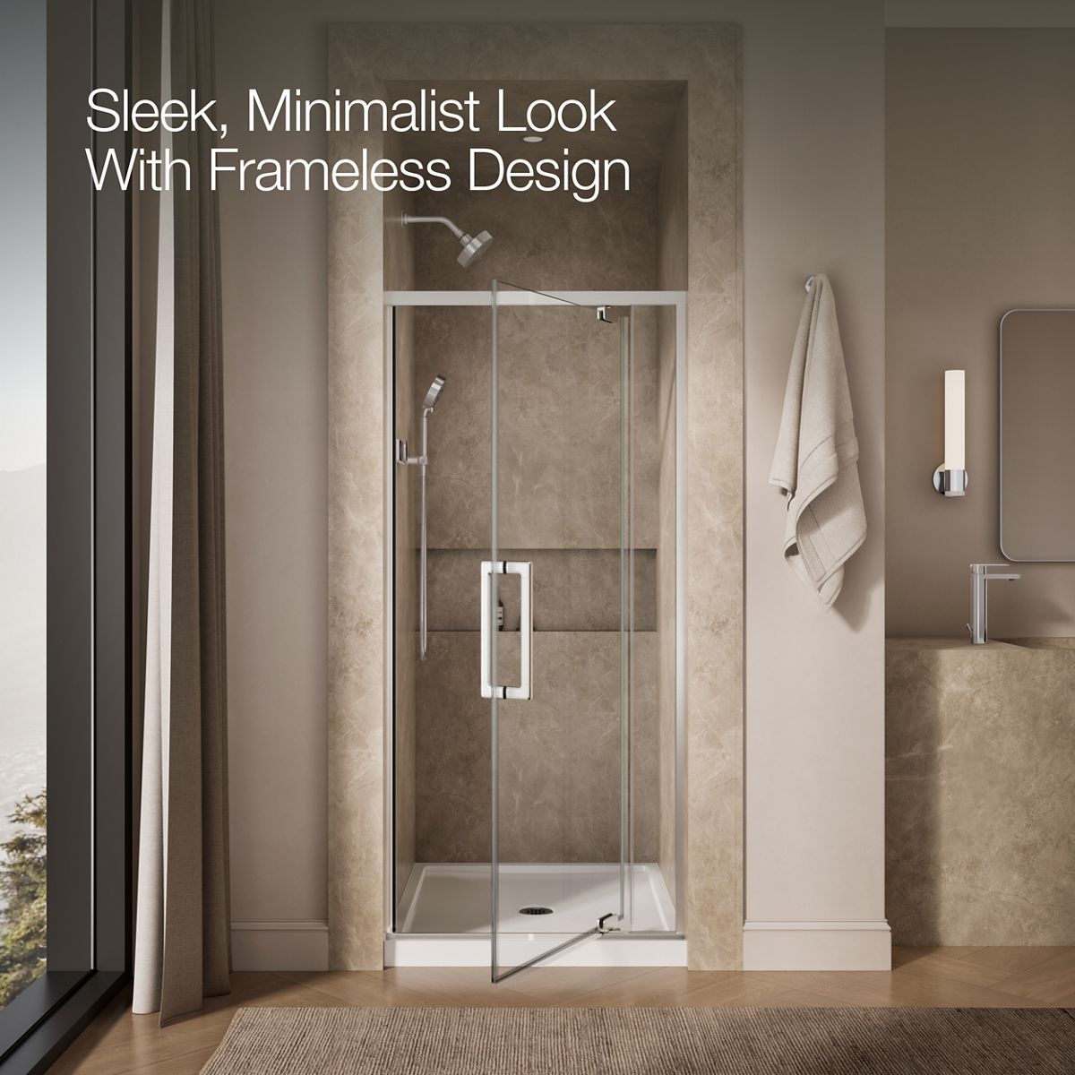 angled view, not straight-on, 1-point perspective, product in use