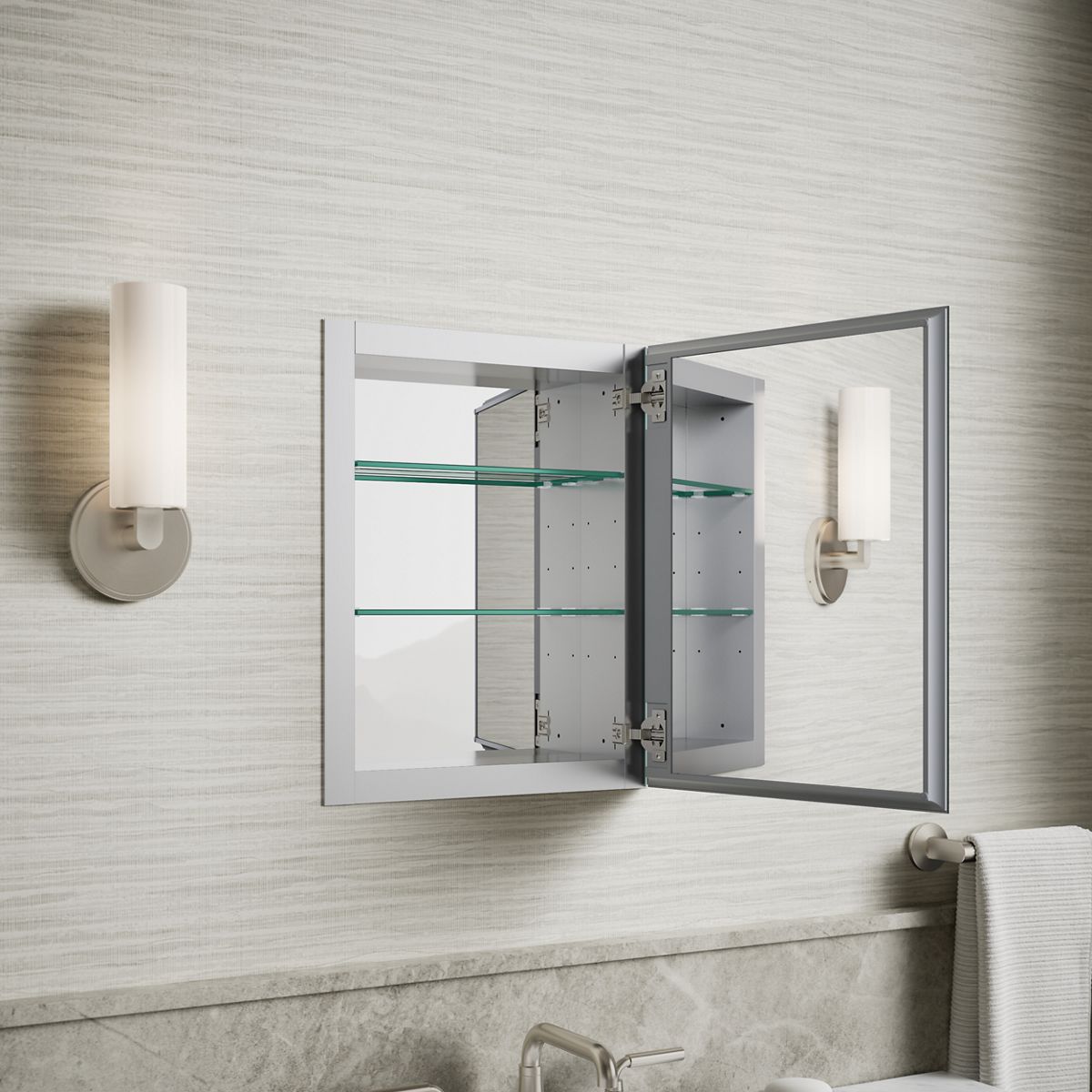 Products in use in close room view