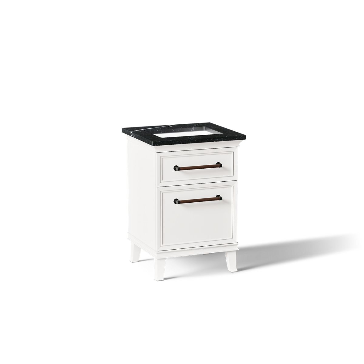 Artifacts 24" bathroom vanity cabinet with sink and quartz top