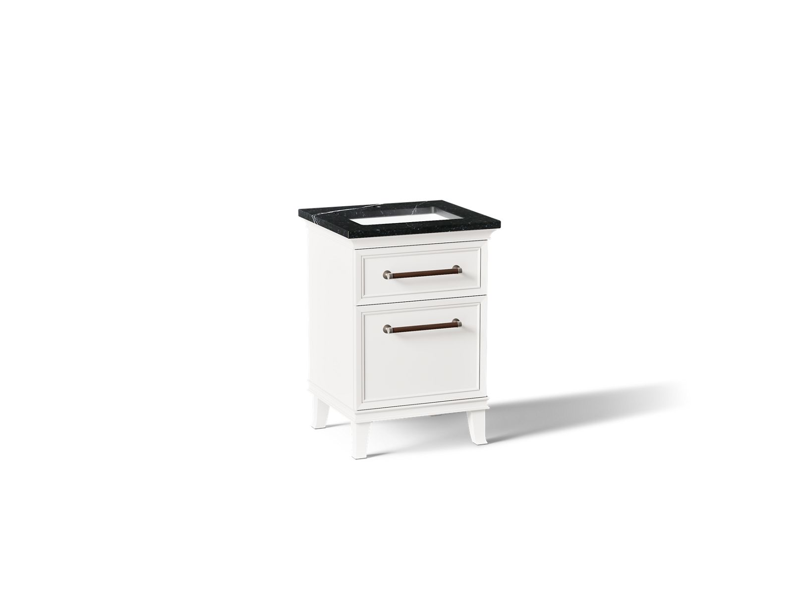 Artifacts 24" bathroom vanity cabinet with sink and quartz top
