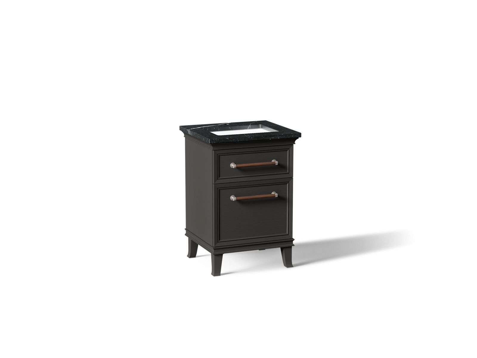 Artifacts 24" bathroom vanity cabinet with sink and quartz top