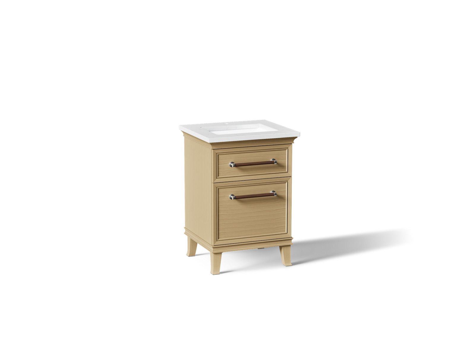 Artifacts 24" bathroom vanity cabinet with sink and quartz top