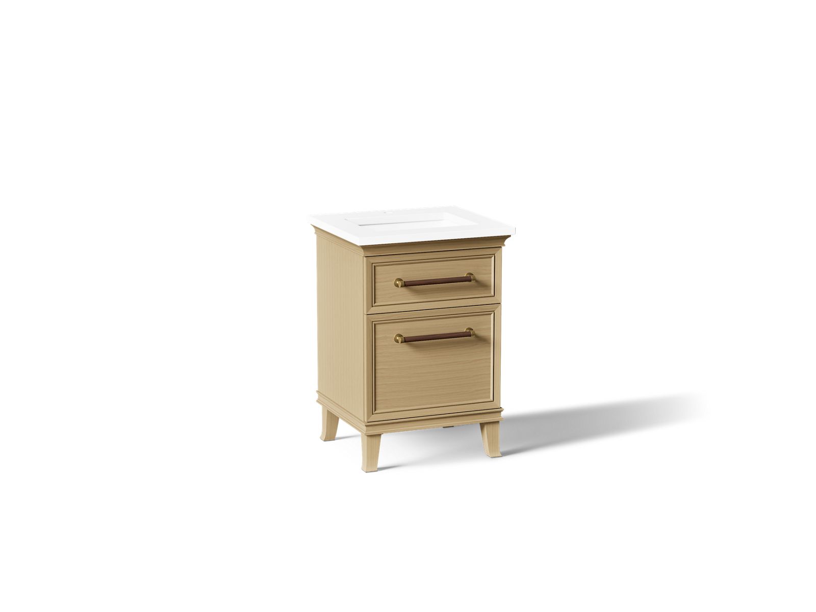Artifacts 24" bathroom vanity cabinet with sink and quartz top
