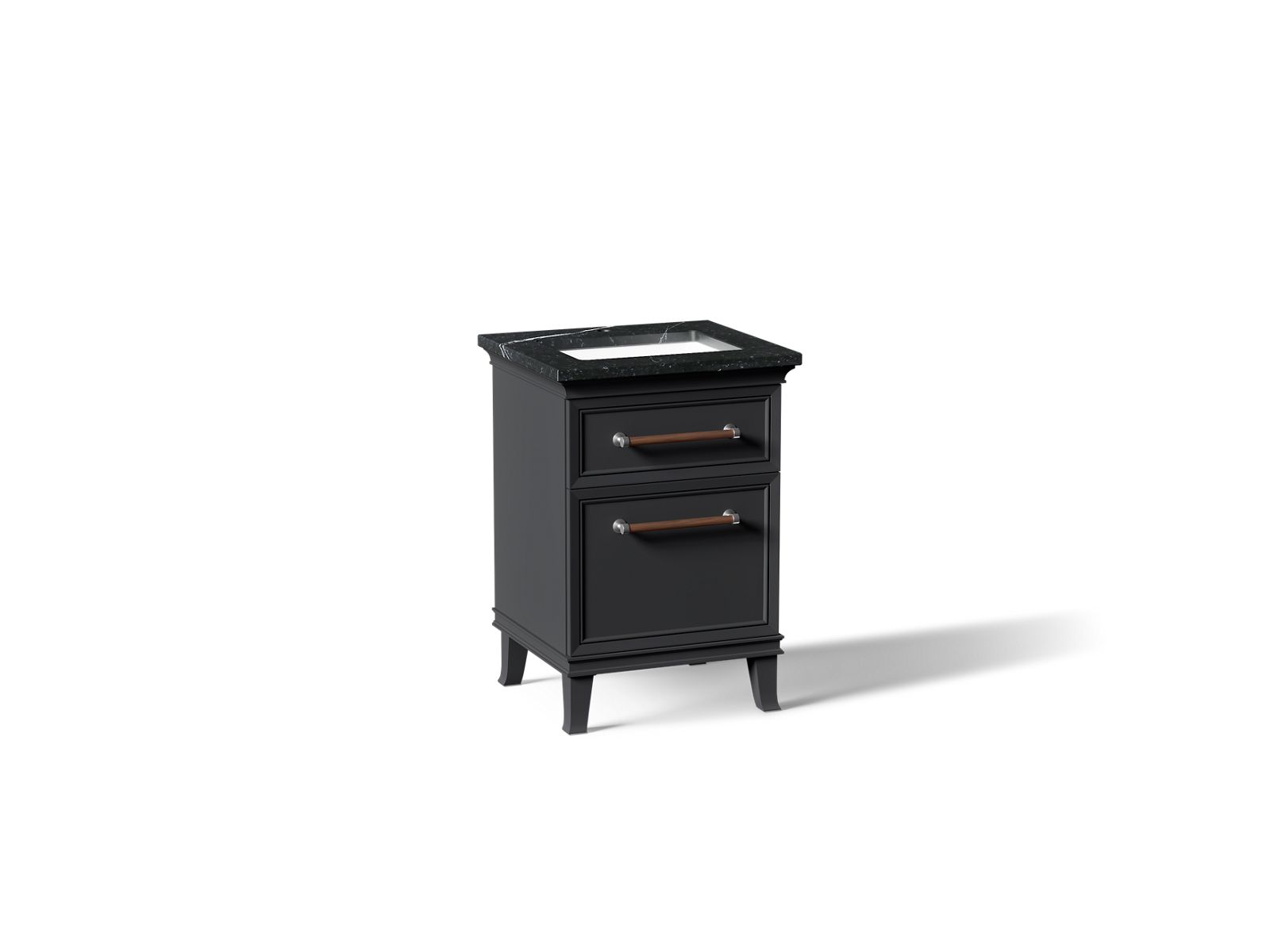 Artifacts 24" bathroom vanity cabinet with sink and quartz top