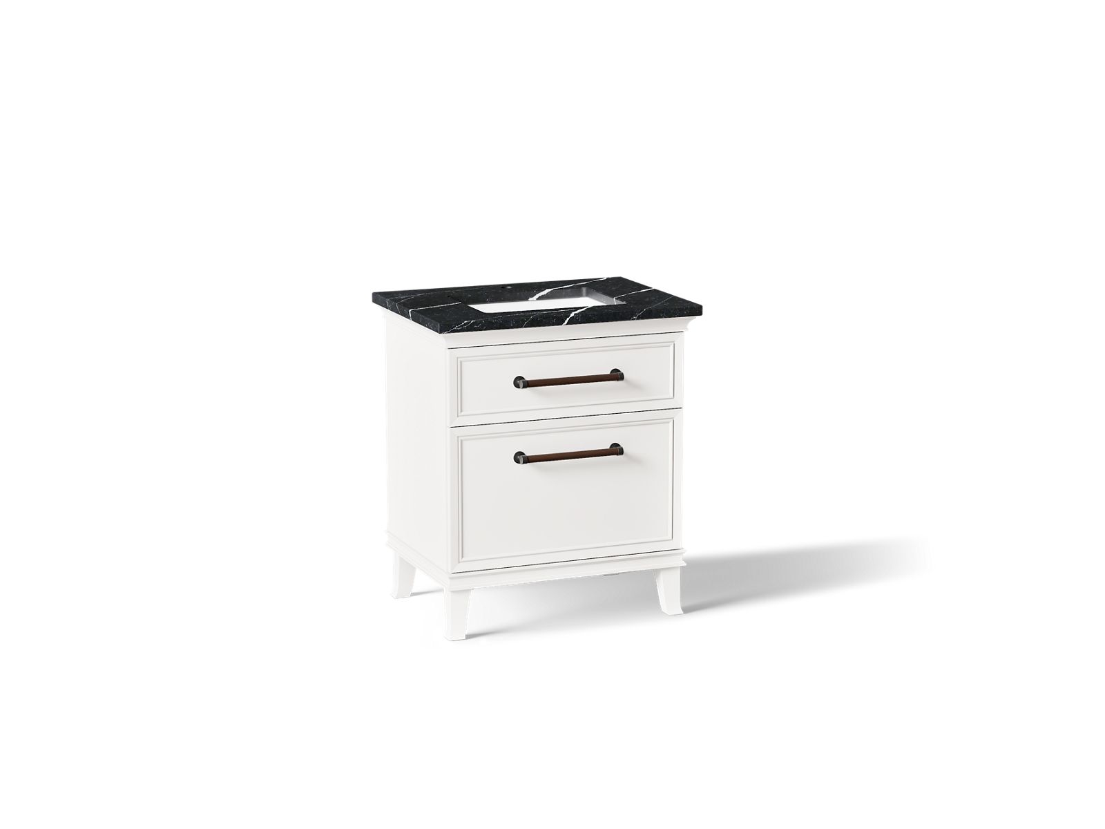 Artifacts 30" bathroom vanity cabinet with sink and quartz top
