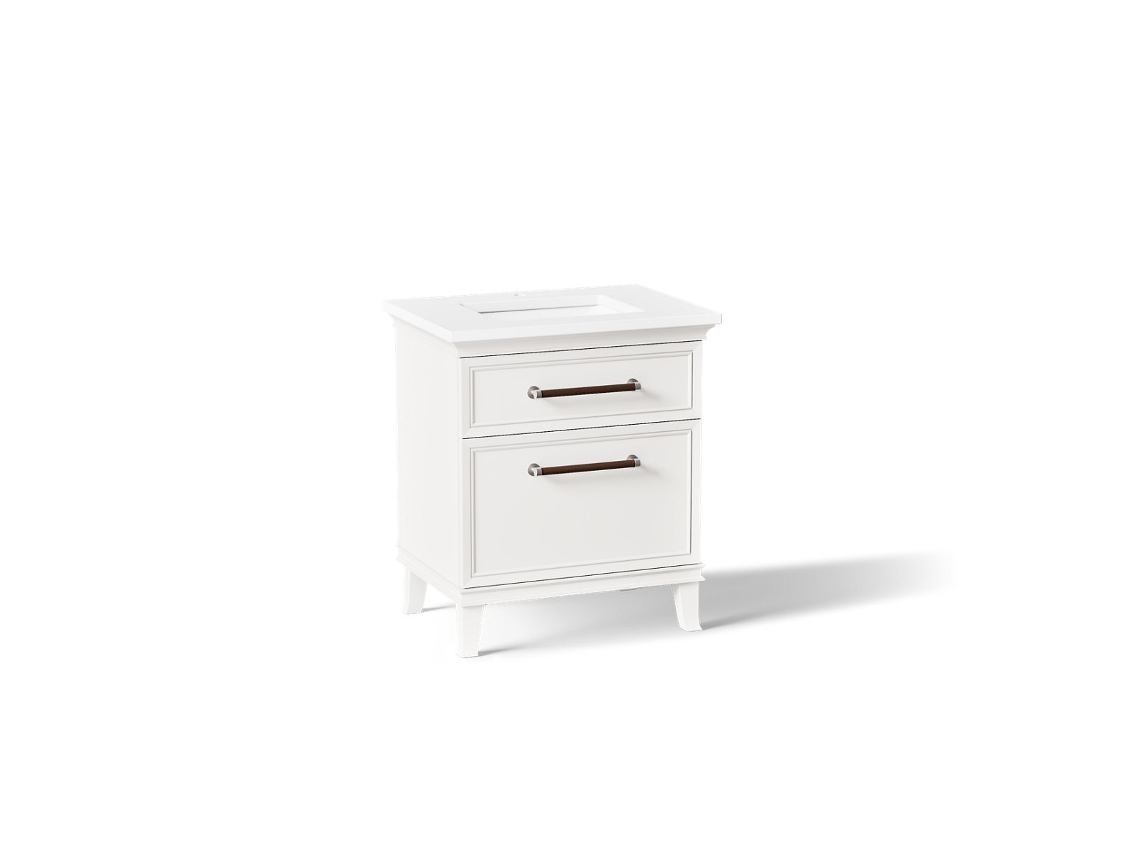 Artifacts 30" bathroom vanity cabinet with sink and quartz top