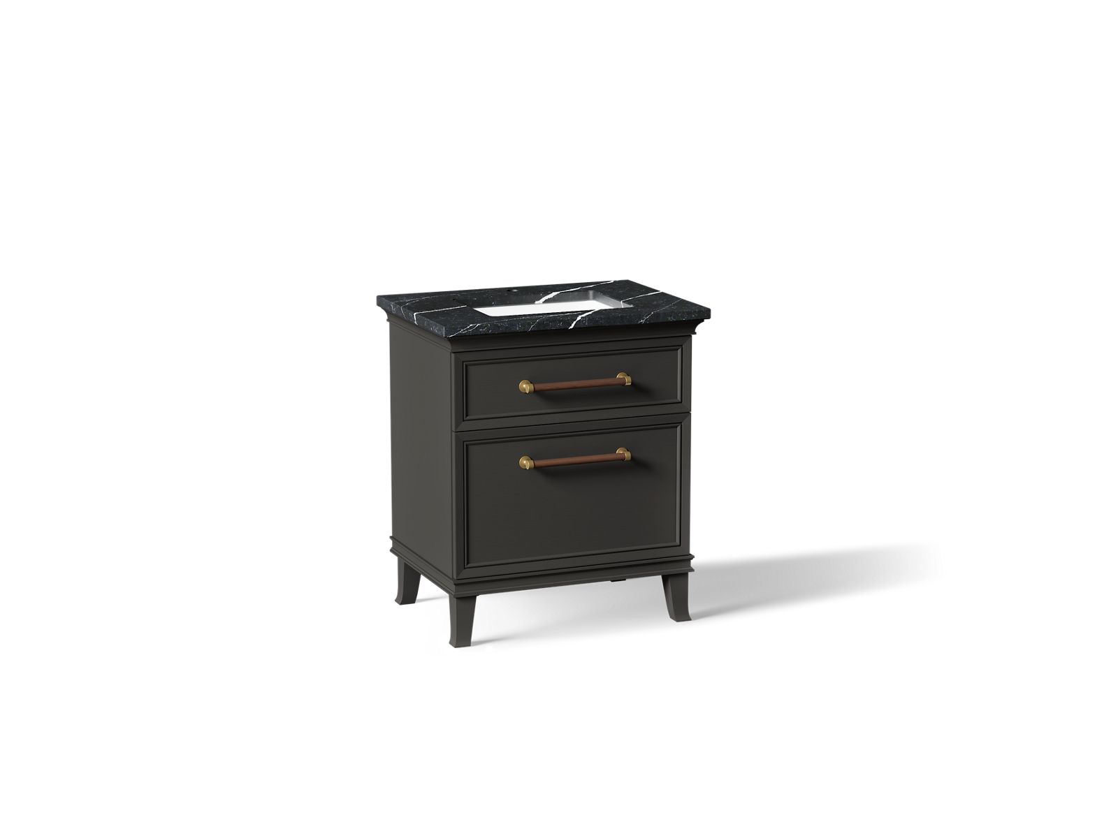 Artifacts 30" bathroom vanity cabinet with sink and quartz top