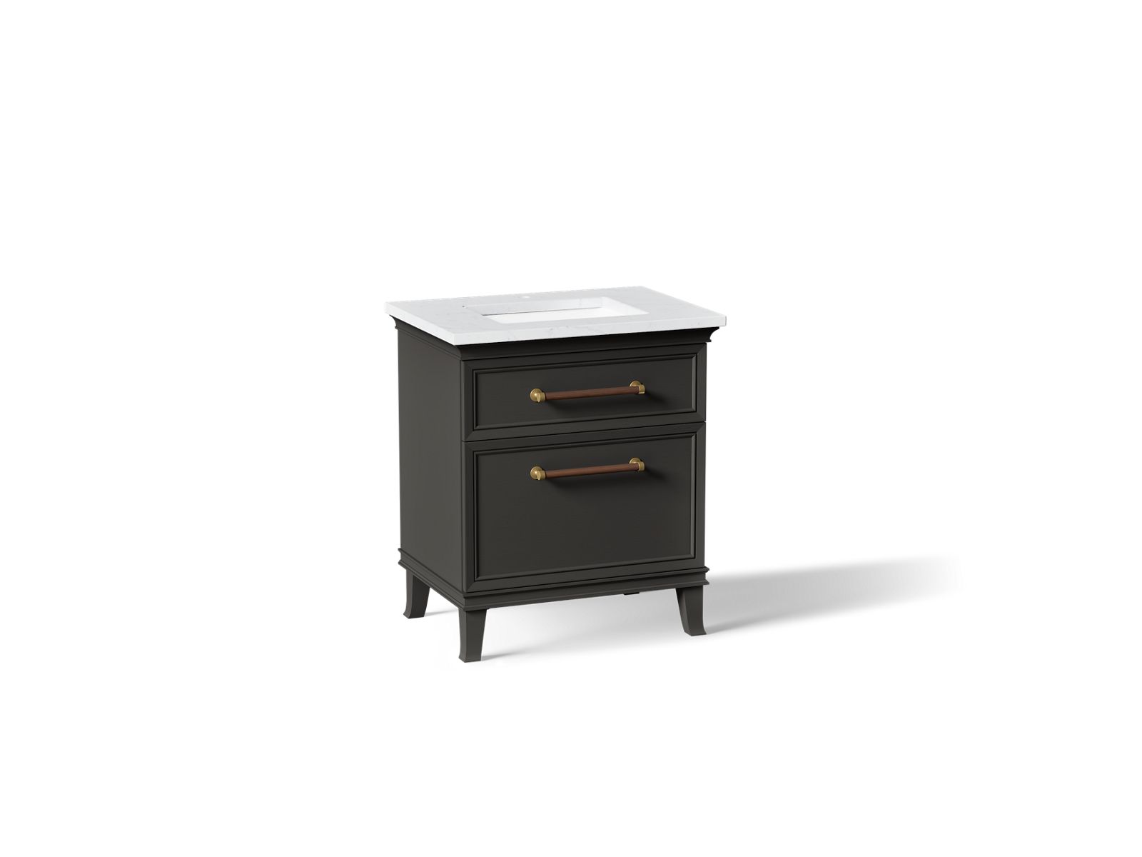 Artifacts 30" bathroom vanity cabinet with sink and quartz top
