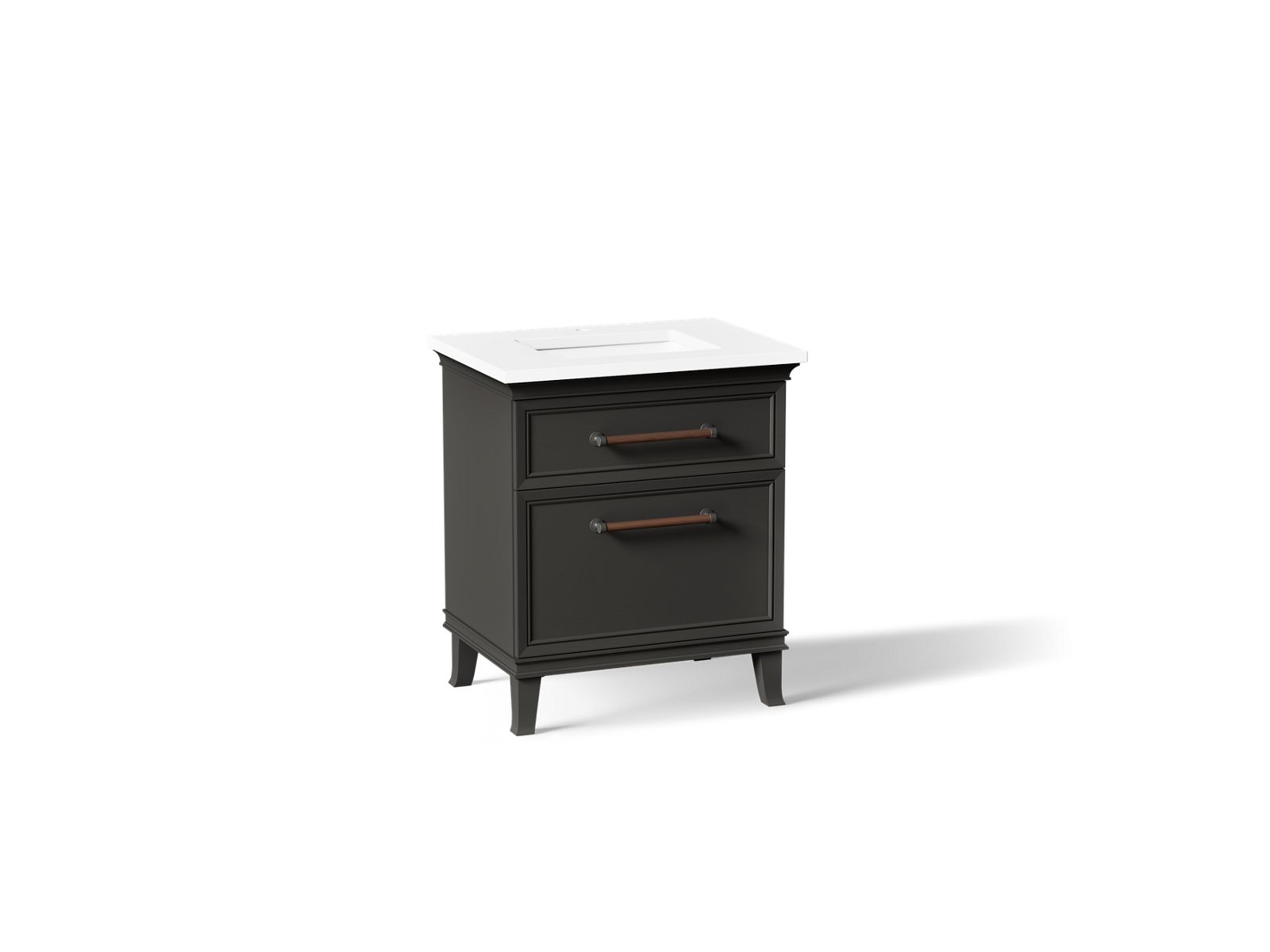 Artifacts 30" bathroom vanity cabinet with sink and quartz top