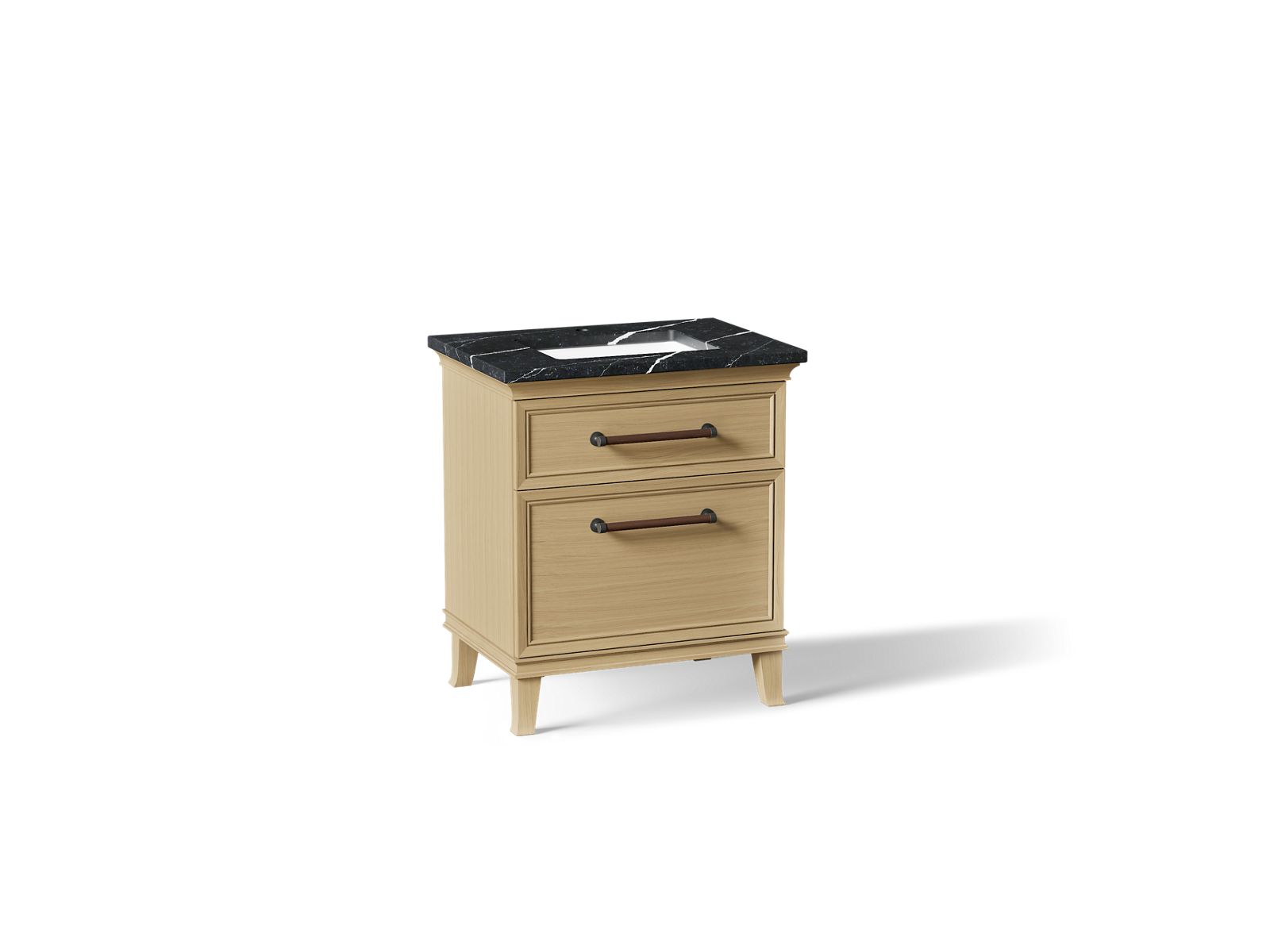 Artifacts 30" bathroom vanity cabinet with sink and quartz top