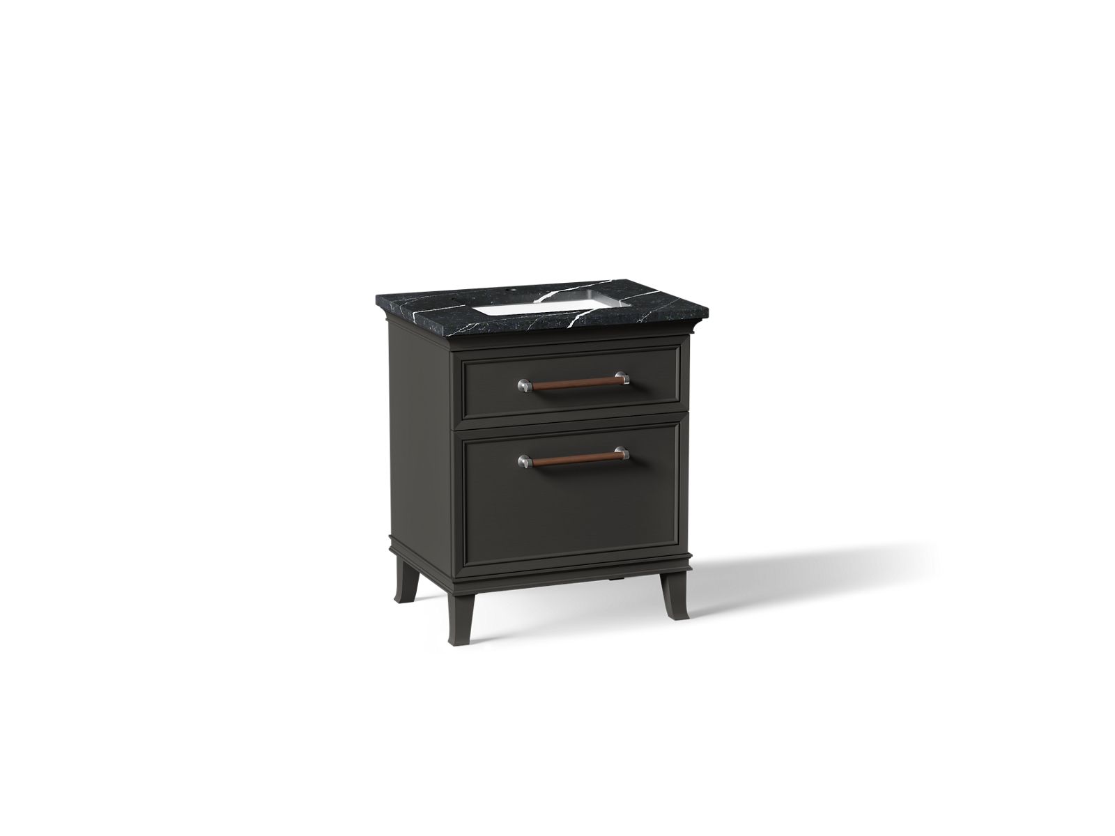 Artifacts 30" bathroom vanity cabinet with sink and quartz top