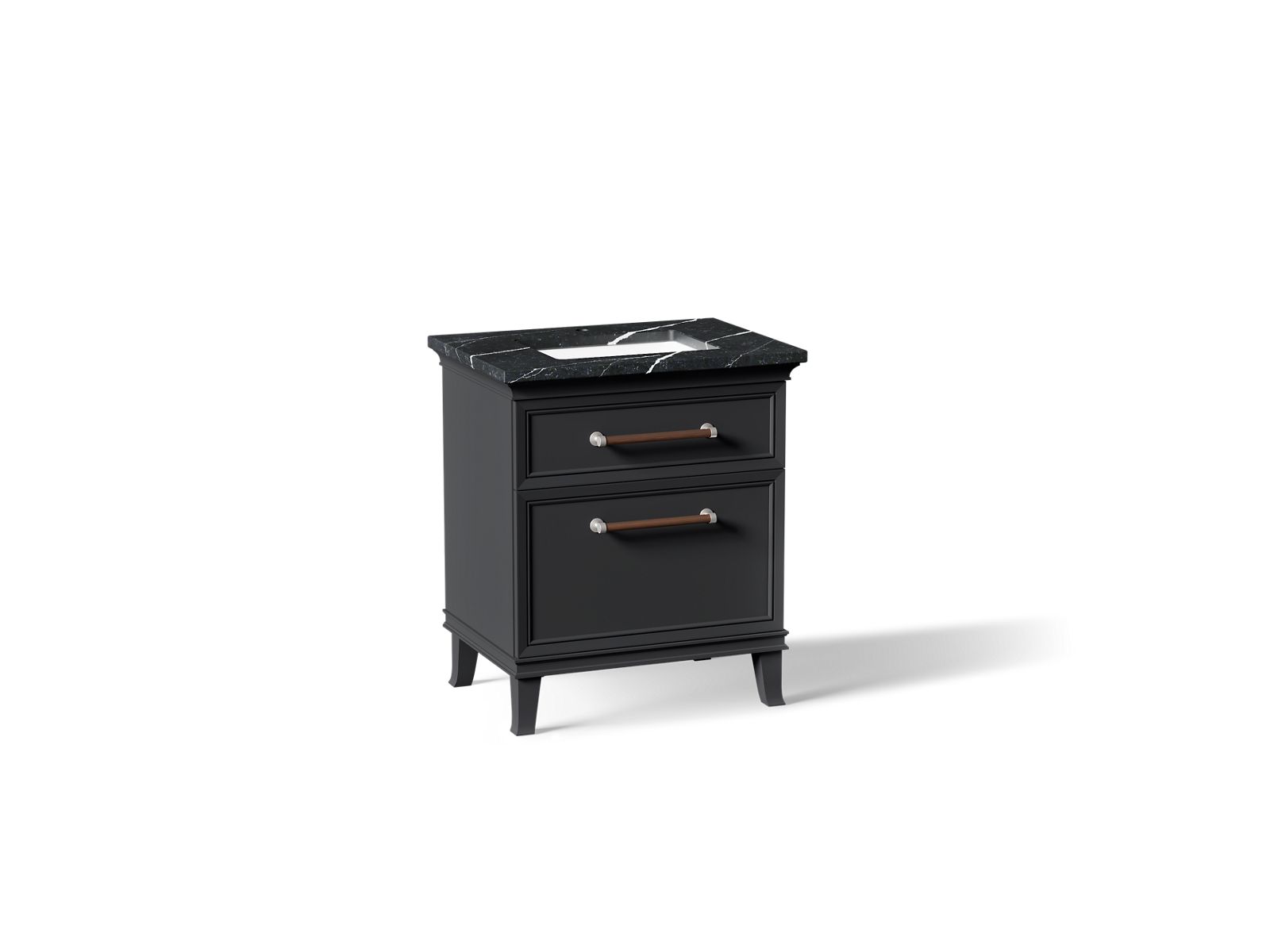 Artifacts 30" bathroom vanity cabinet with sink and quartz top