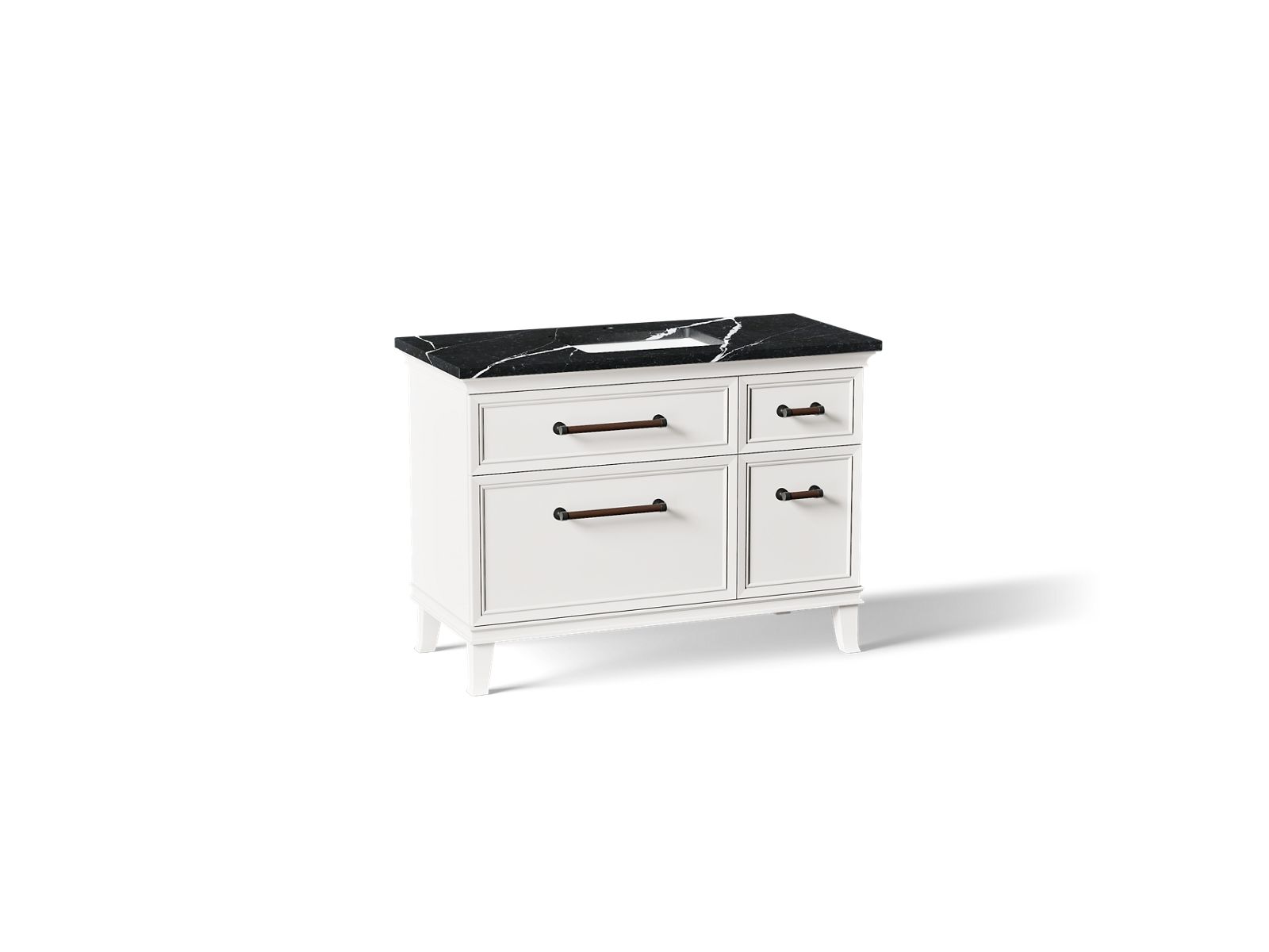 Artifacts 48" bathroom vanity cabinet with sink and quartz top