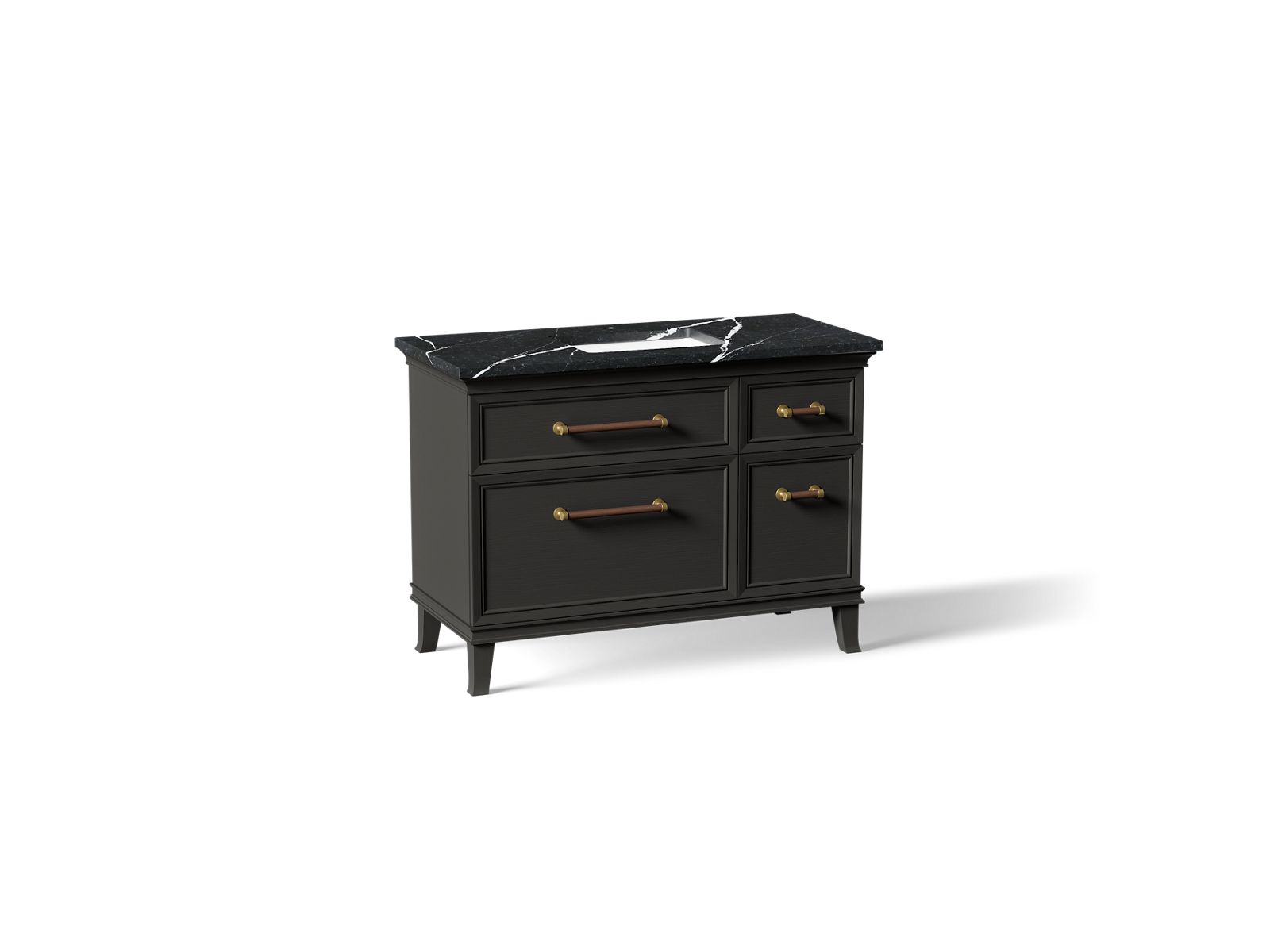 Artifacts 48" bathroom vanity cabinet with sink and quartz top