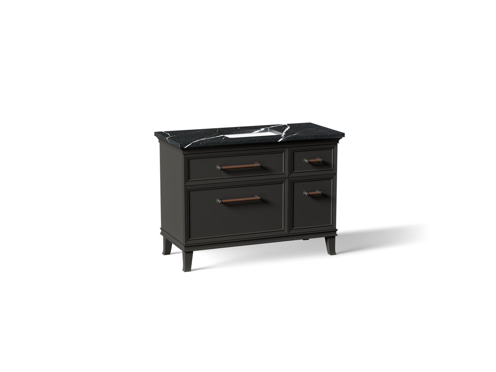 Artifacts 48" bathroom vanity cabinet with sink and quartz top