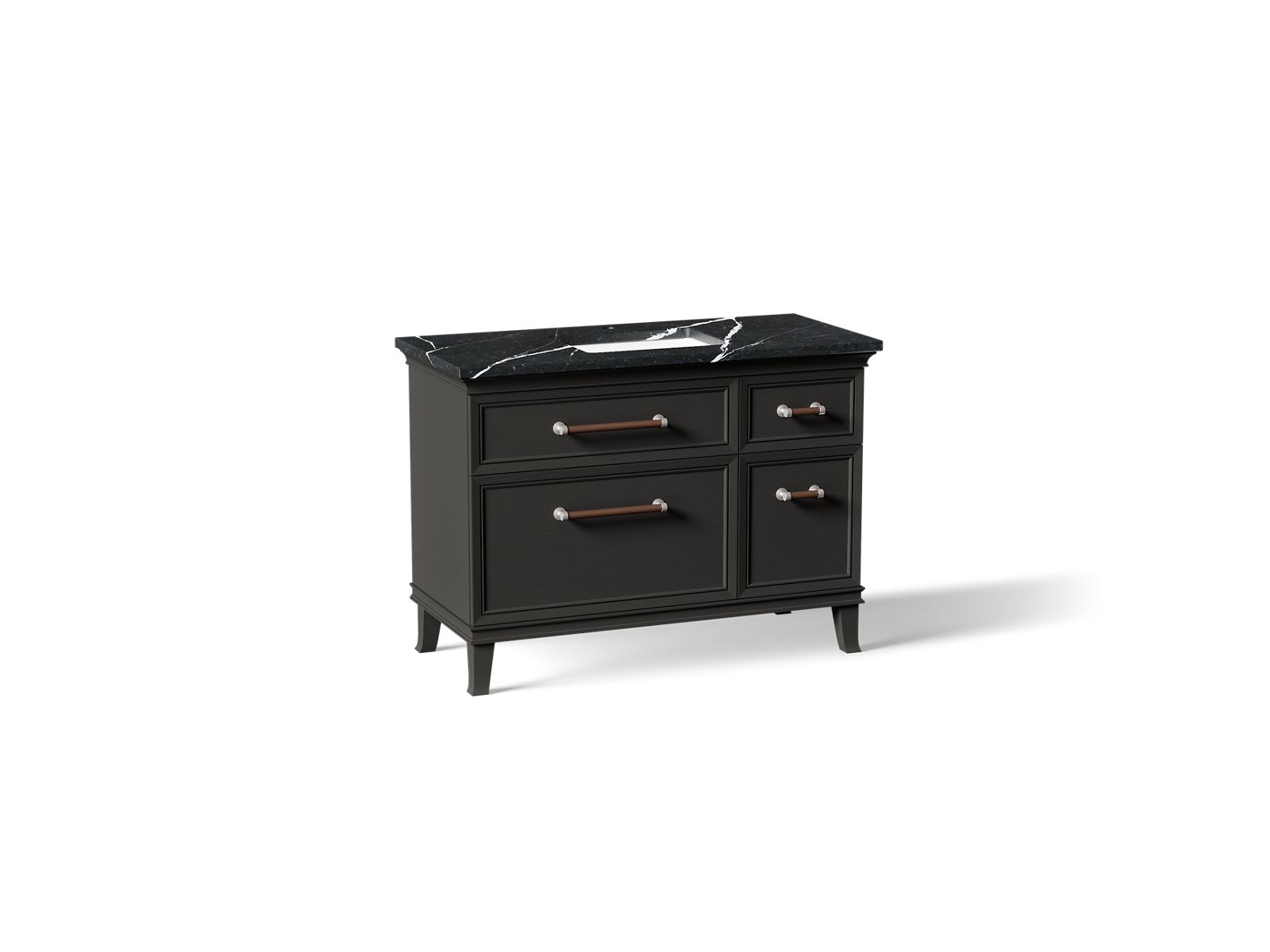Artifacts 48" bathroom vanity cabinet with sink and quartz top