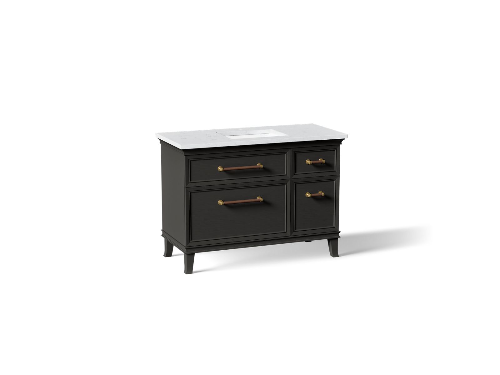 Artifacts 48" bathroom vanity cabinet with sink and quartz top