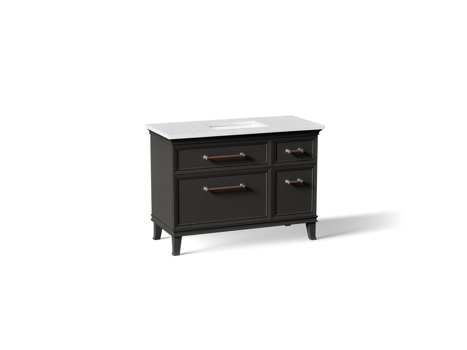 Artifacts 48" bathroom vanity cabinet with sink and quartz top