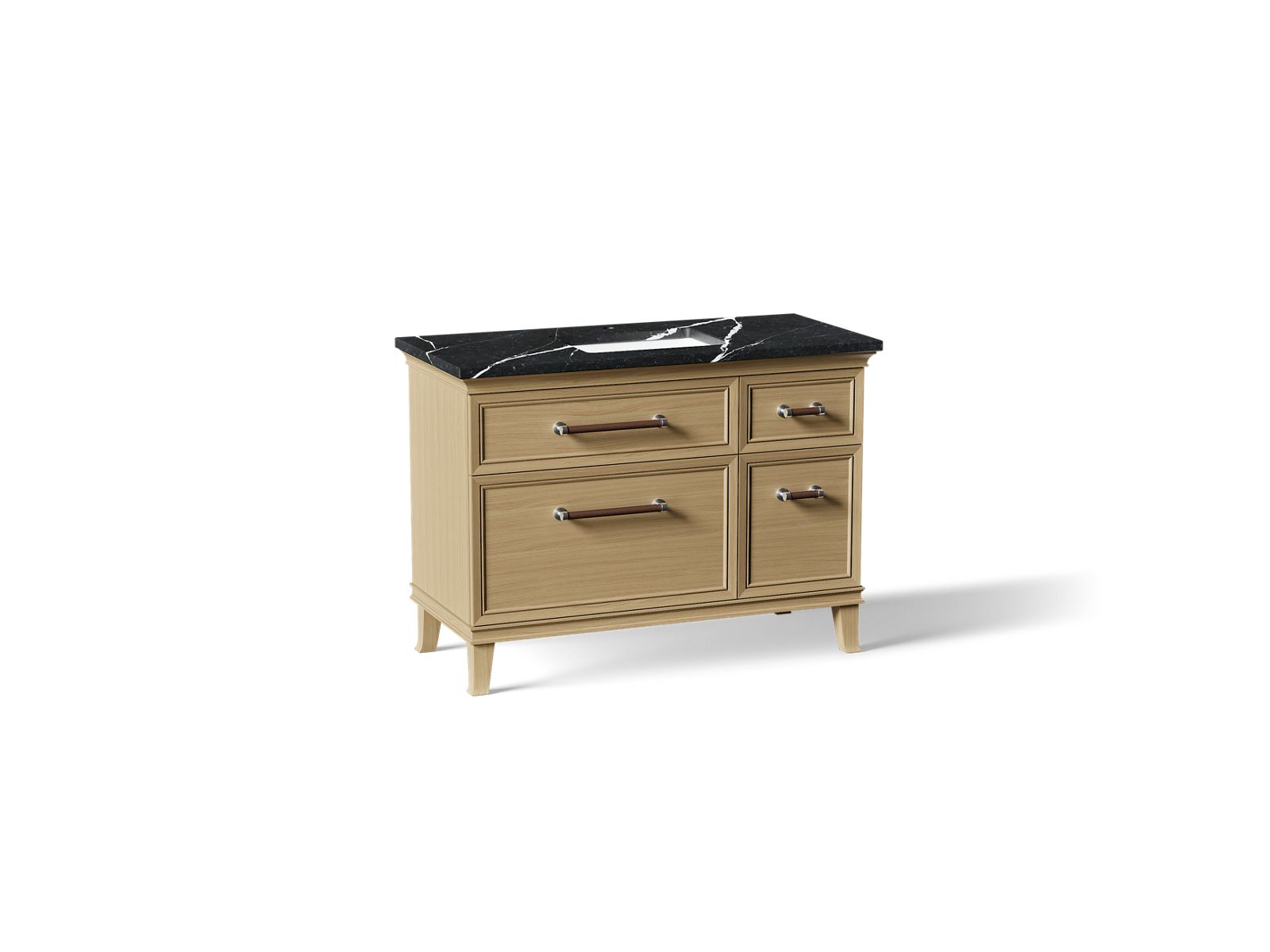 Artifacts 48" bathroom vanity cabinet with sink and quartz top