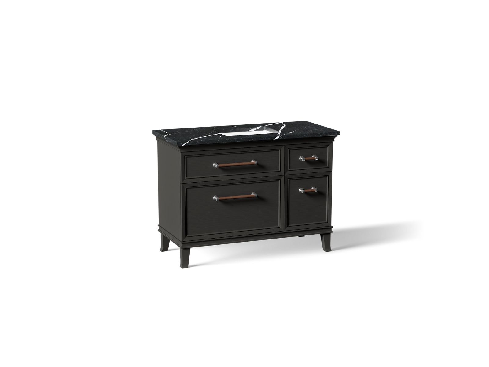 Artifacts 48" bathroom vanity cabinet with sink and quartz top
