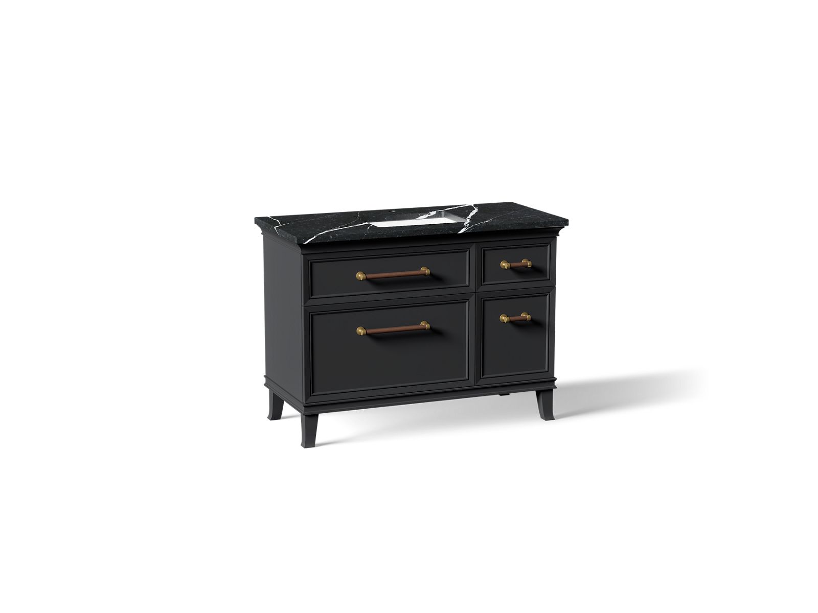Artifacts 48" bathroom vanity cabinet with sink and quartz top