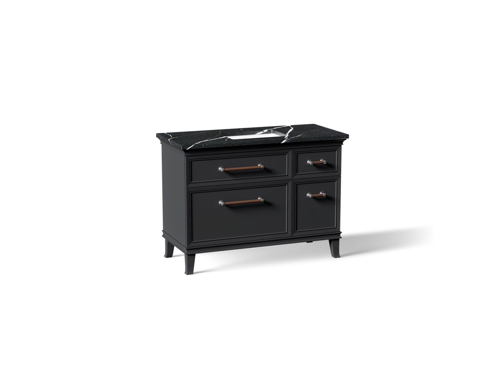 Artifacts 48" bathroom vanity cabinet with sink and quartz top