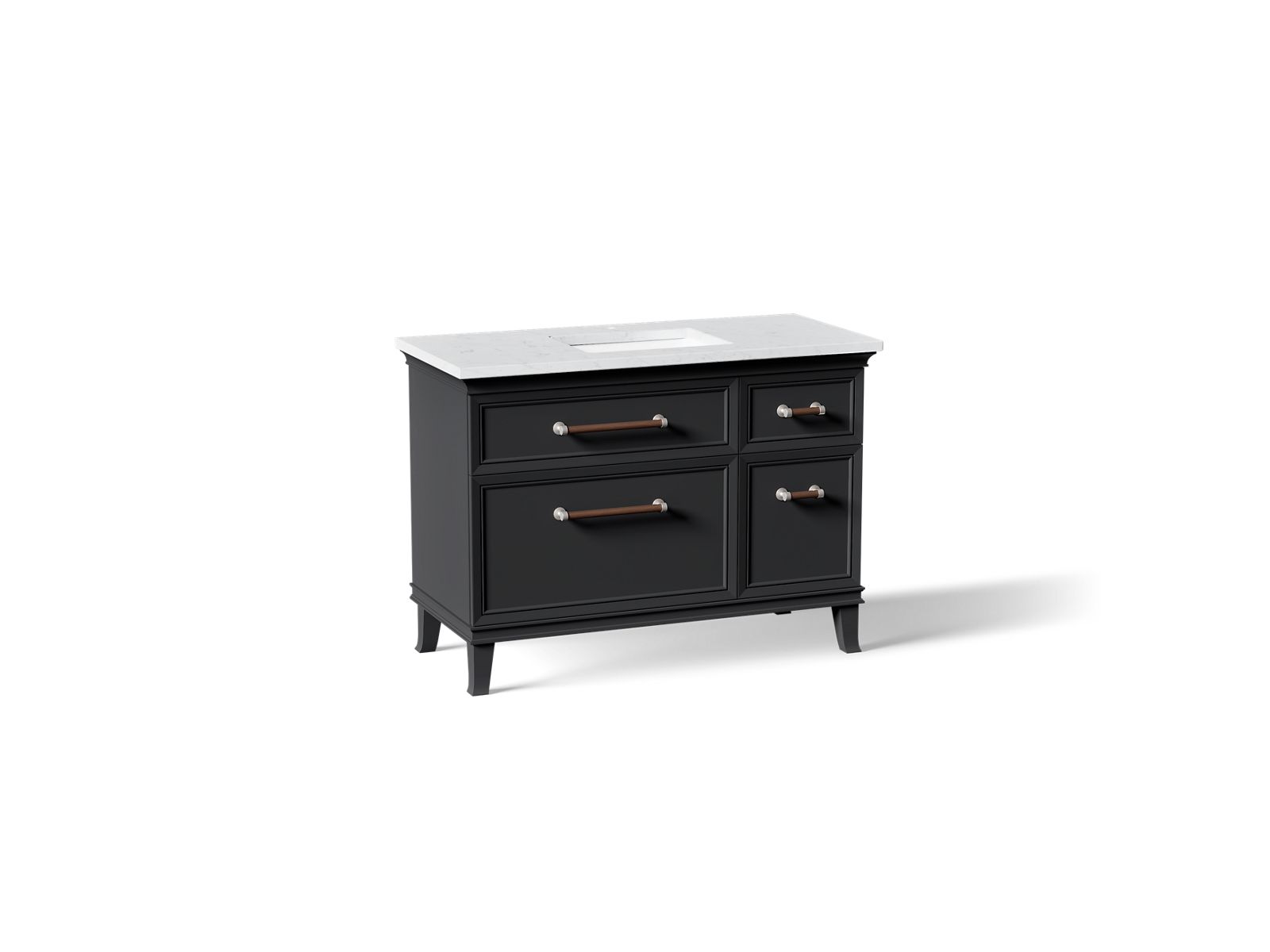 Artifacts 48" bathroom vanity cabinet with sink and quartz top