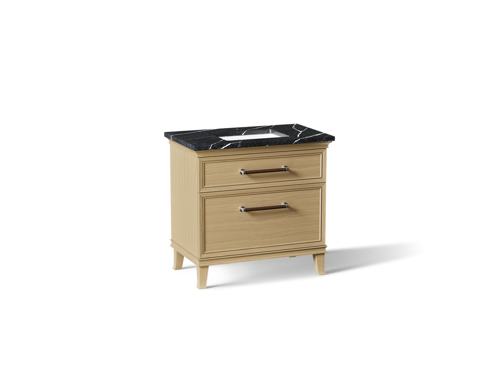 Artifacts 36" bathroom vanity cabinet with sink and quartz top