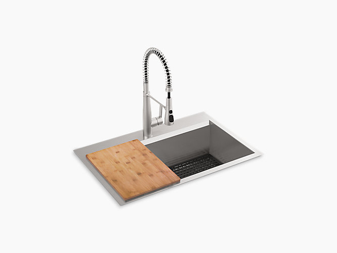 Top-Mount/Undermount Single-Bowl Kitchen Sink Kit | K-RC78957-1PC ... Kohler Kitchen
