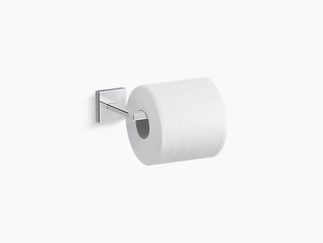 Square Modern Chrome Bathroom Wall Accessories Designer Toilet Roll Holder 