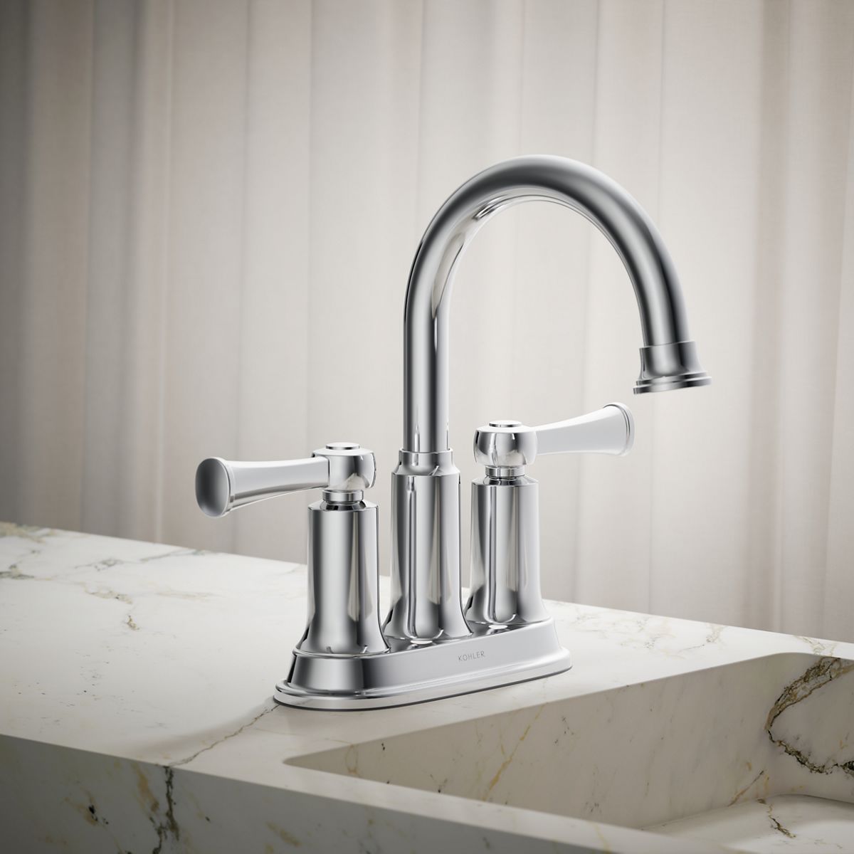 Aderlee Centerset Bathroom Sink Faucet | K-R21546-4D | KOHLER