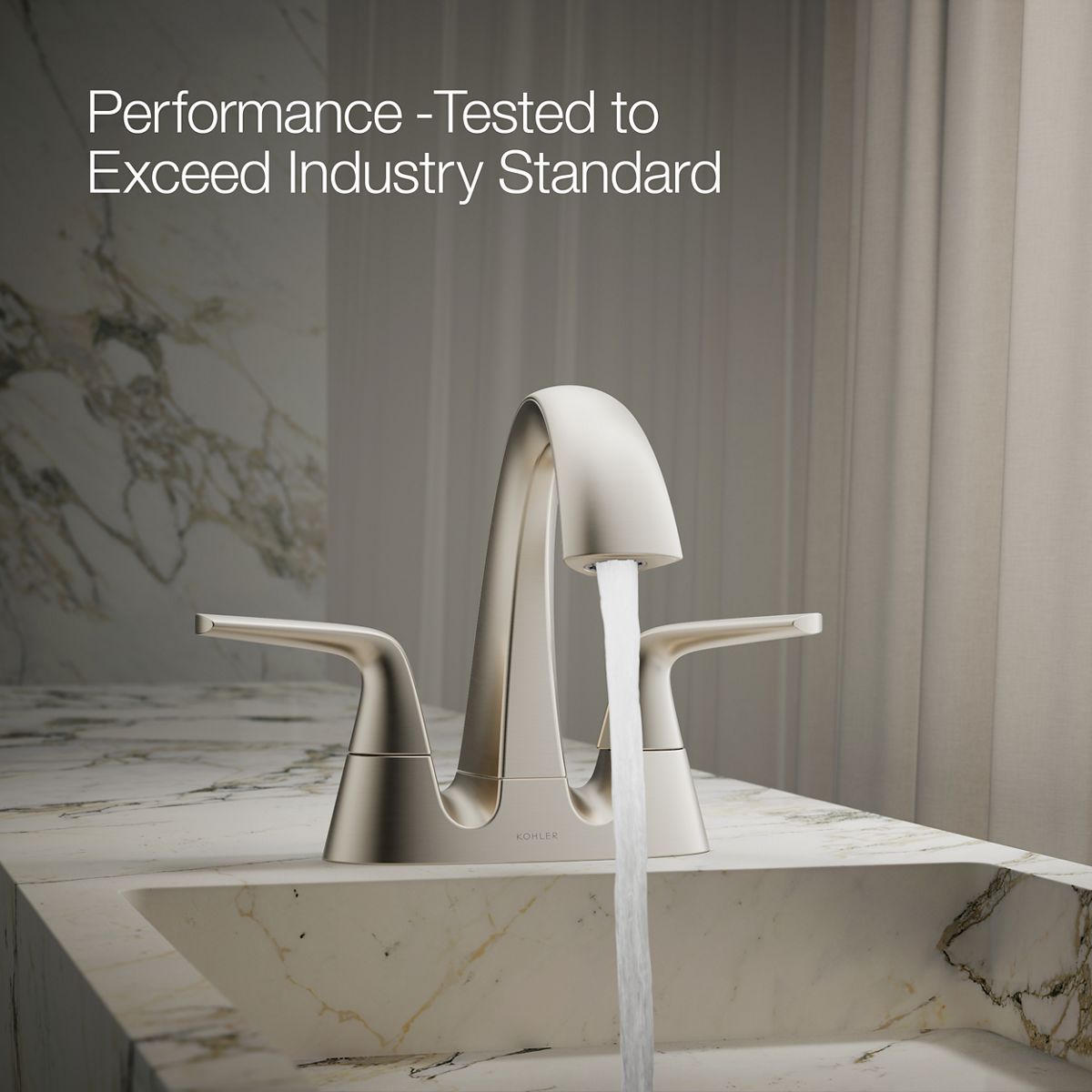 KOHLER | K-R21995-4D | Elmbrook Centerset Bathroom Sink Faucet