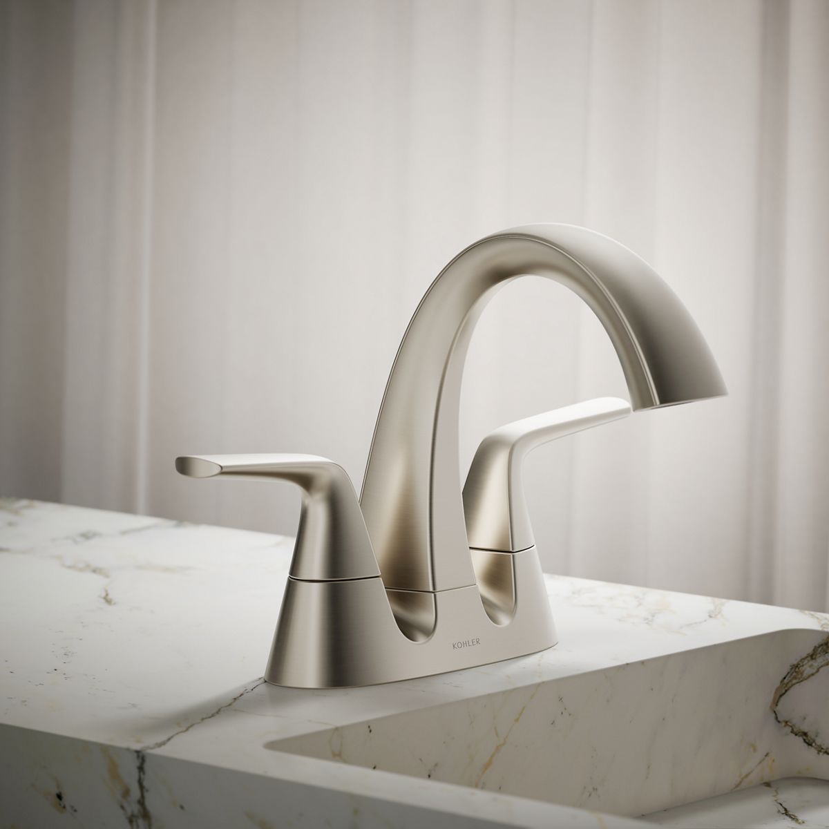 KOHLER | K-R21995-4D | Elmbrook Centerset Bathroom Sink Faucet