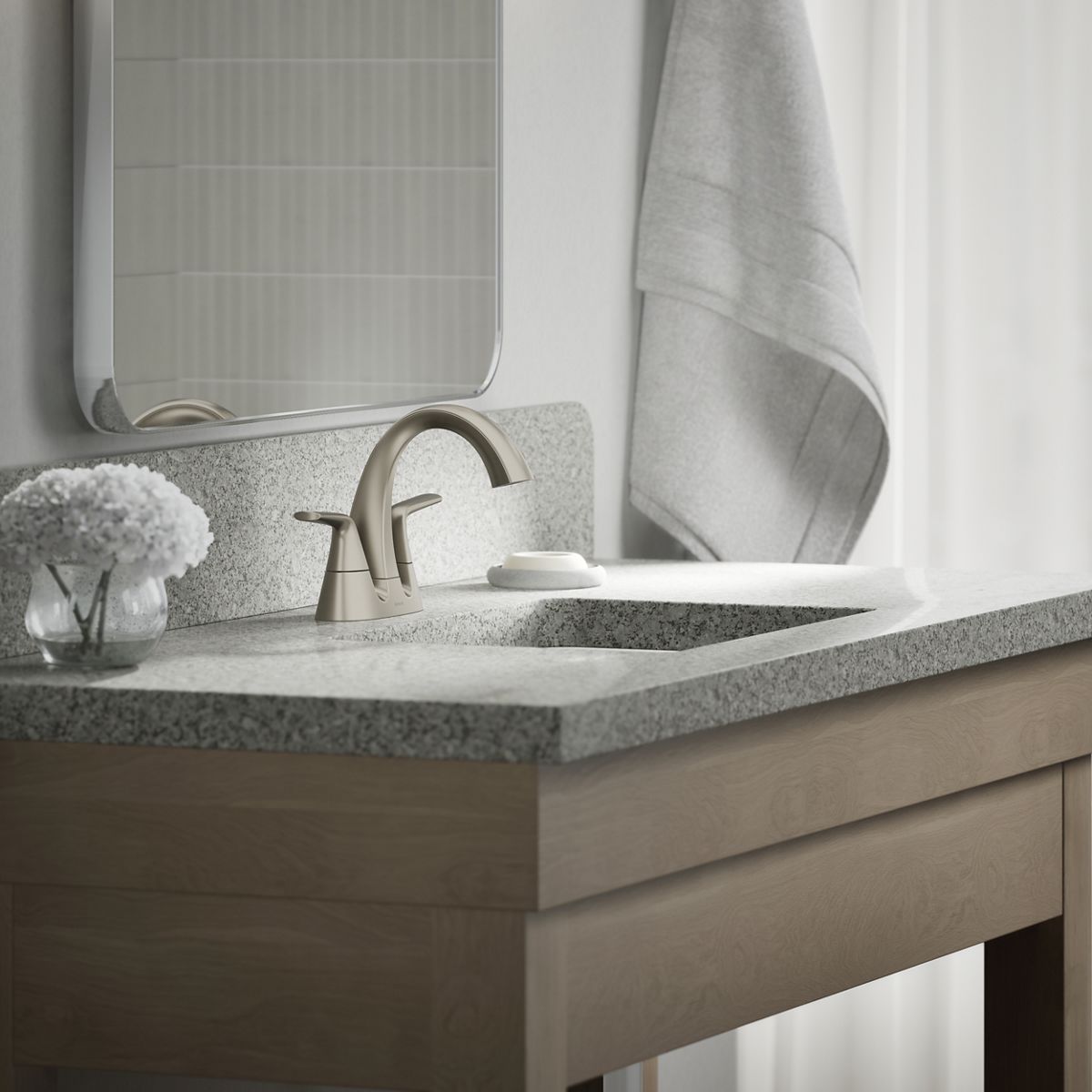 KOHLER | K-R21995-4D | Elmbrook Centerset Bathroom Sink Faucet