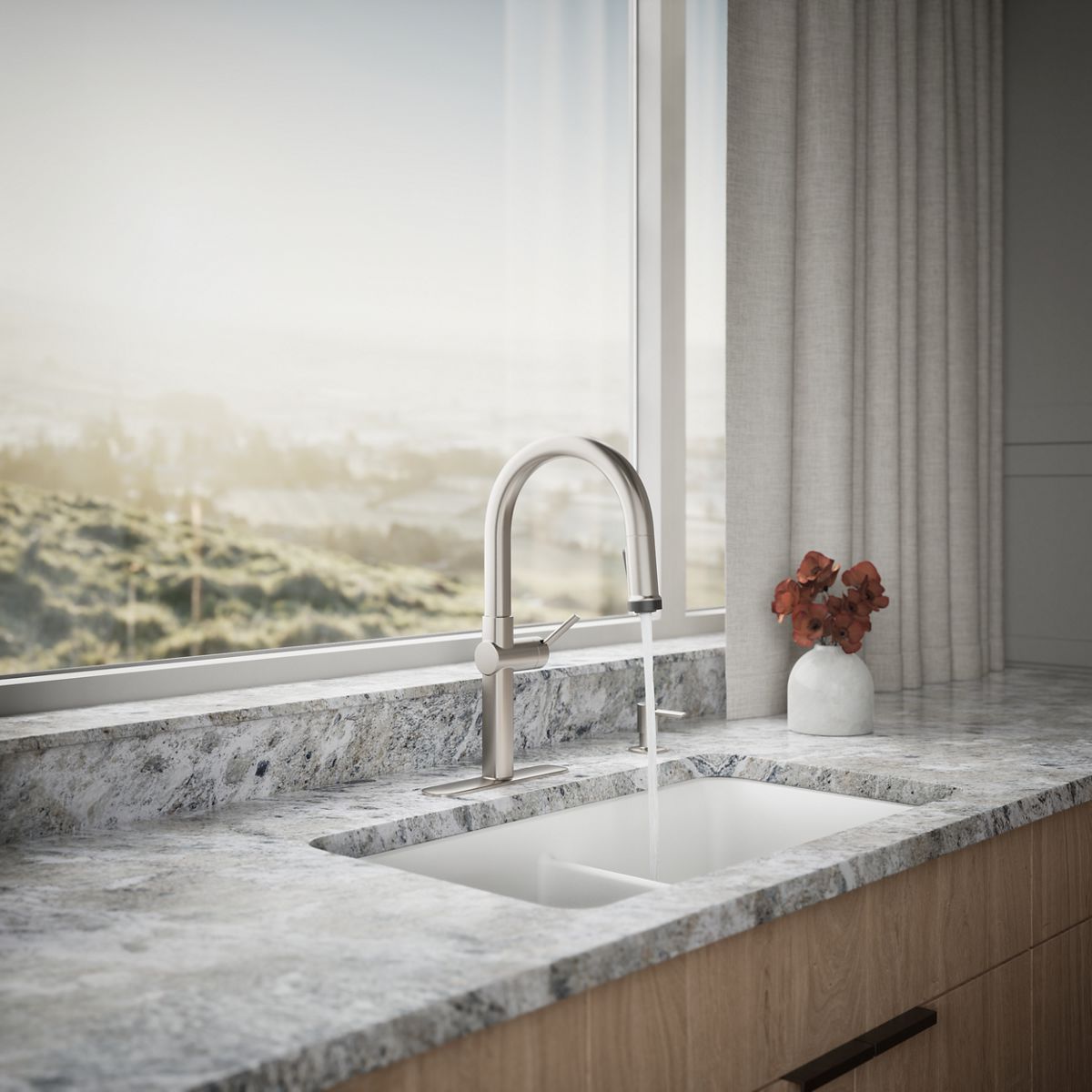 Rune Pull-Down Kitchen Sink Faucet with Two-Function Sprayhead | K