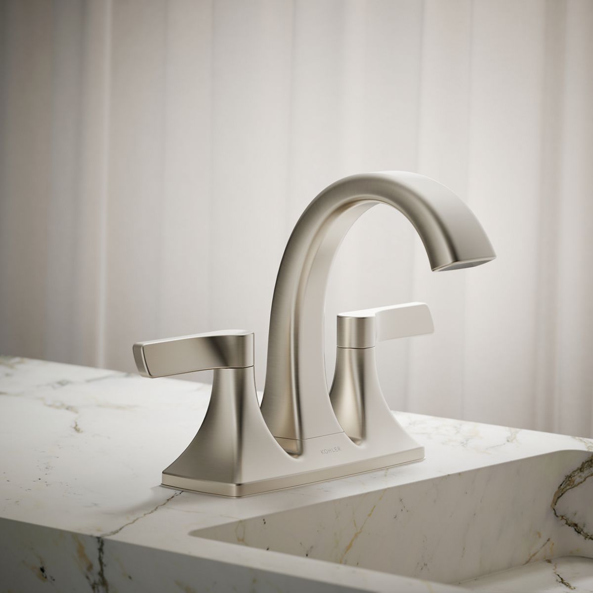 KOHLER | K-R22476-4D | Maxton Centerset Bathroom Sink Faucet