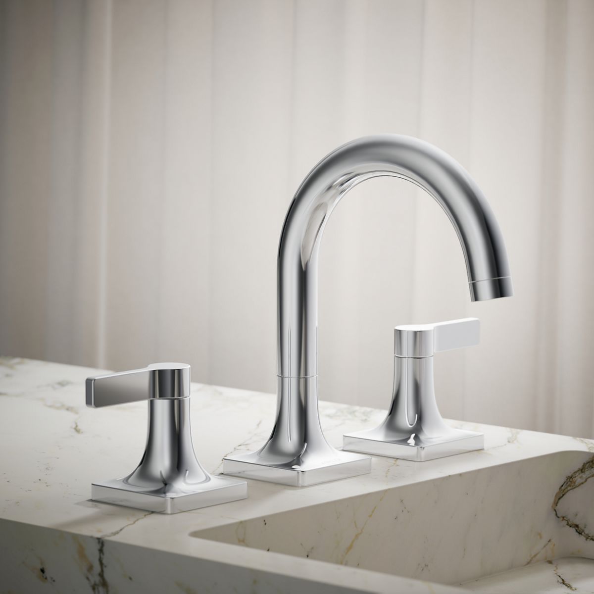 KOHLER | K-R22798-4D | Venza Widespread Bathroom Sink Faucet With