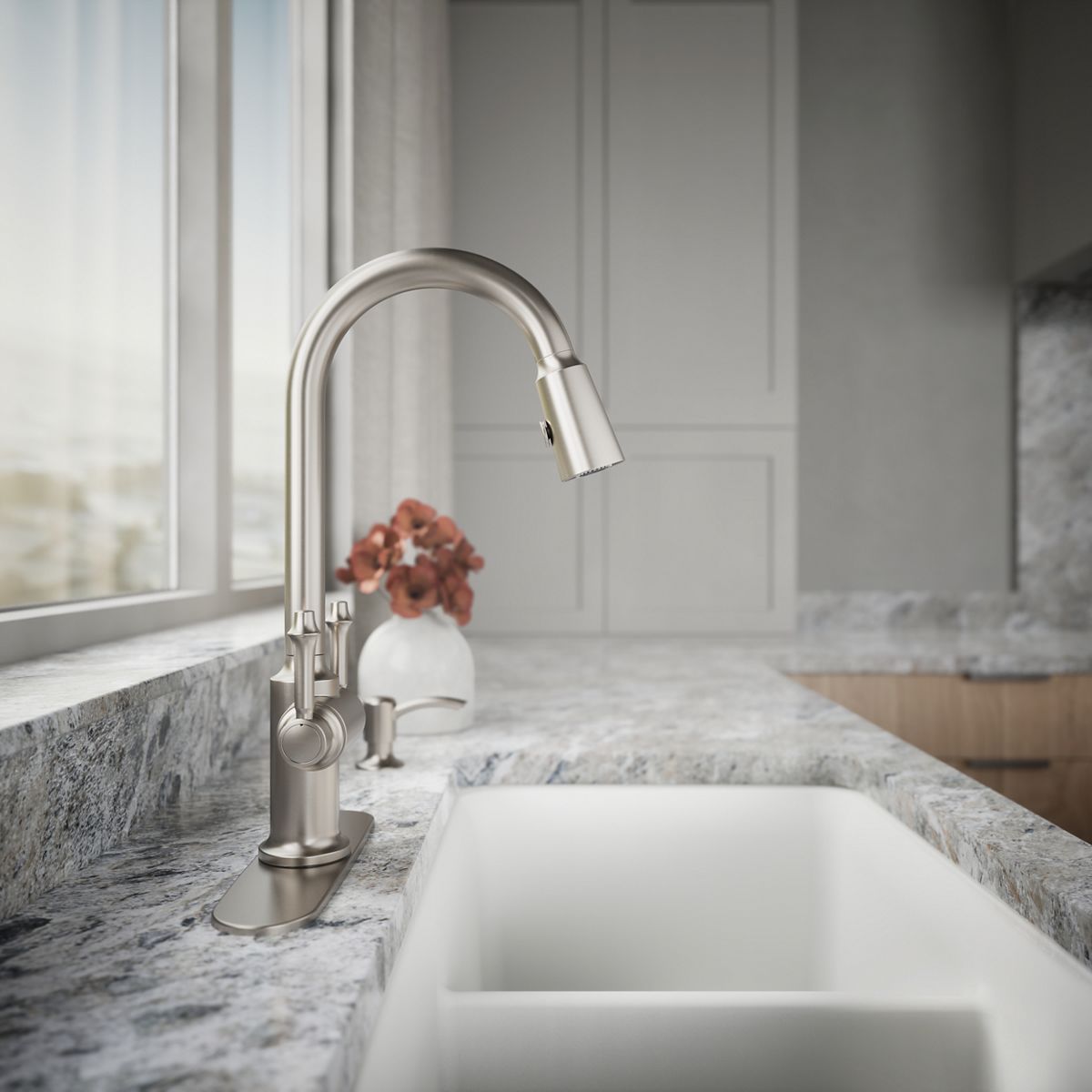 Thierry 2-Handle Pull-Down Kitchen Faucet | K-R22969-SD | KOHLER